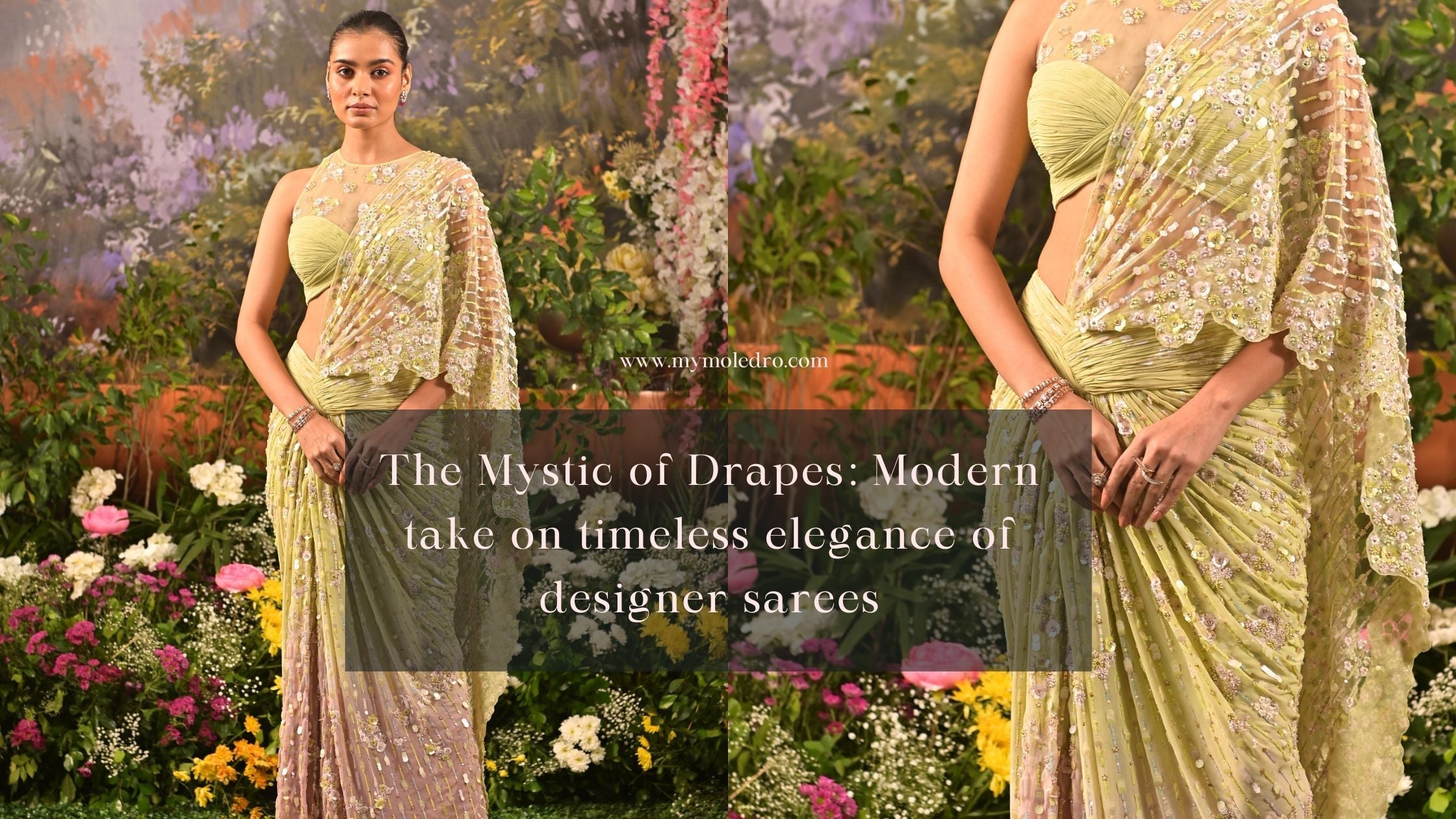 Pre Draped Designer Sarees
