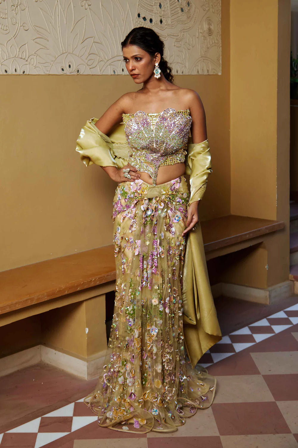 Buy Designer Saree with Blouse for Wedding