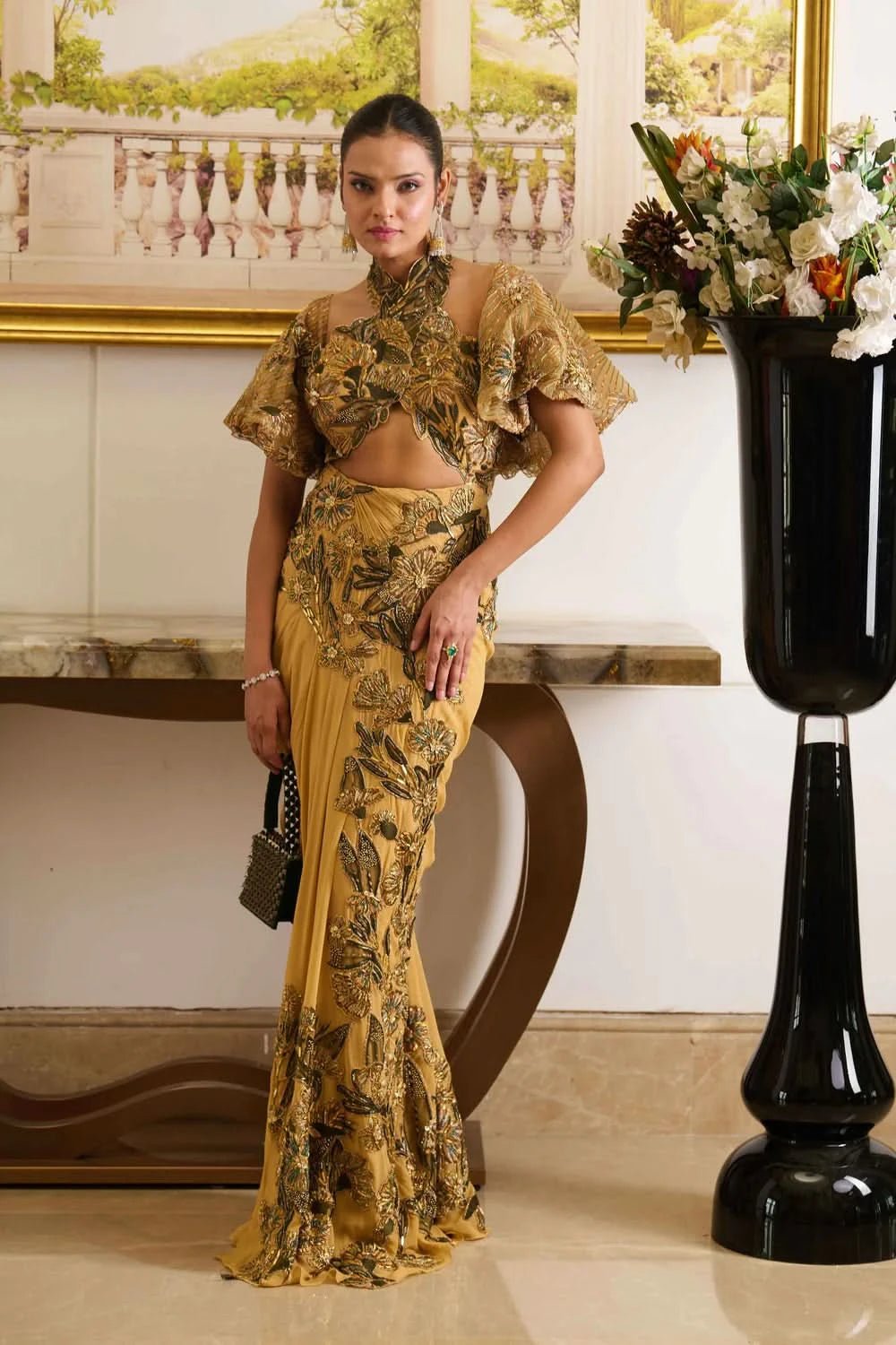 Pre-Draped Designer Saree