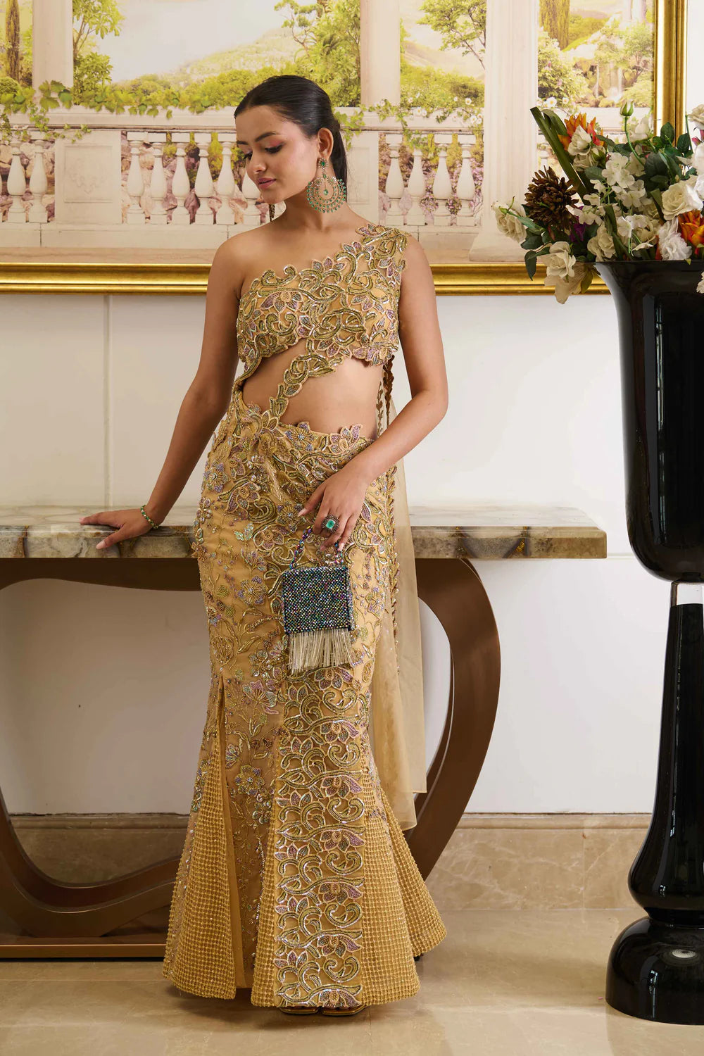 Pre-Draped Designer Saree