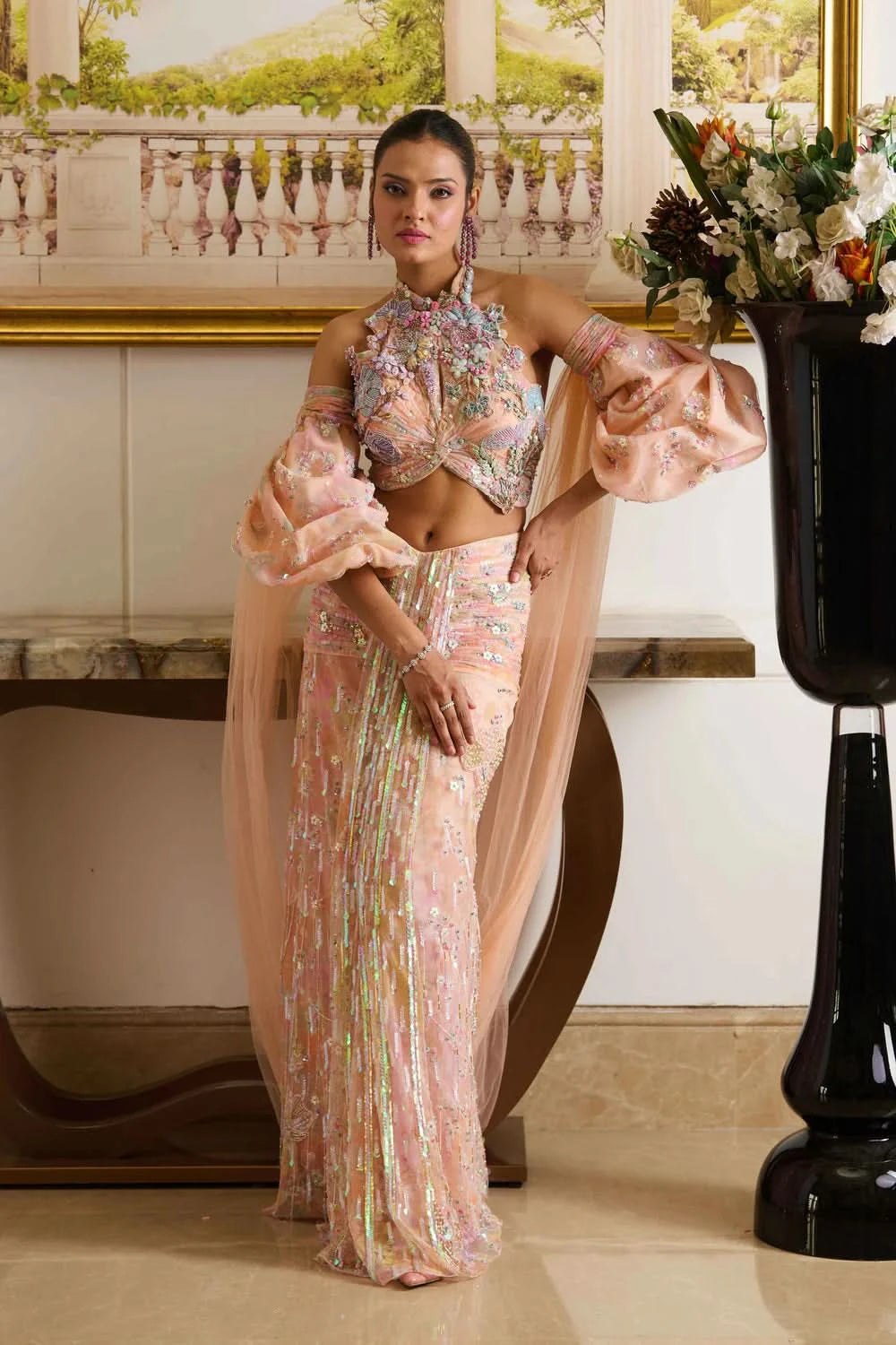 Pre-Draped Designer Saree