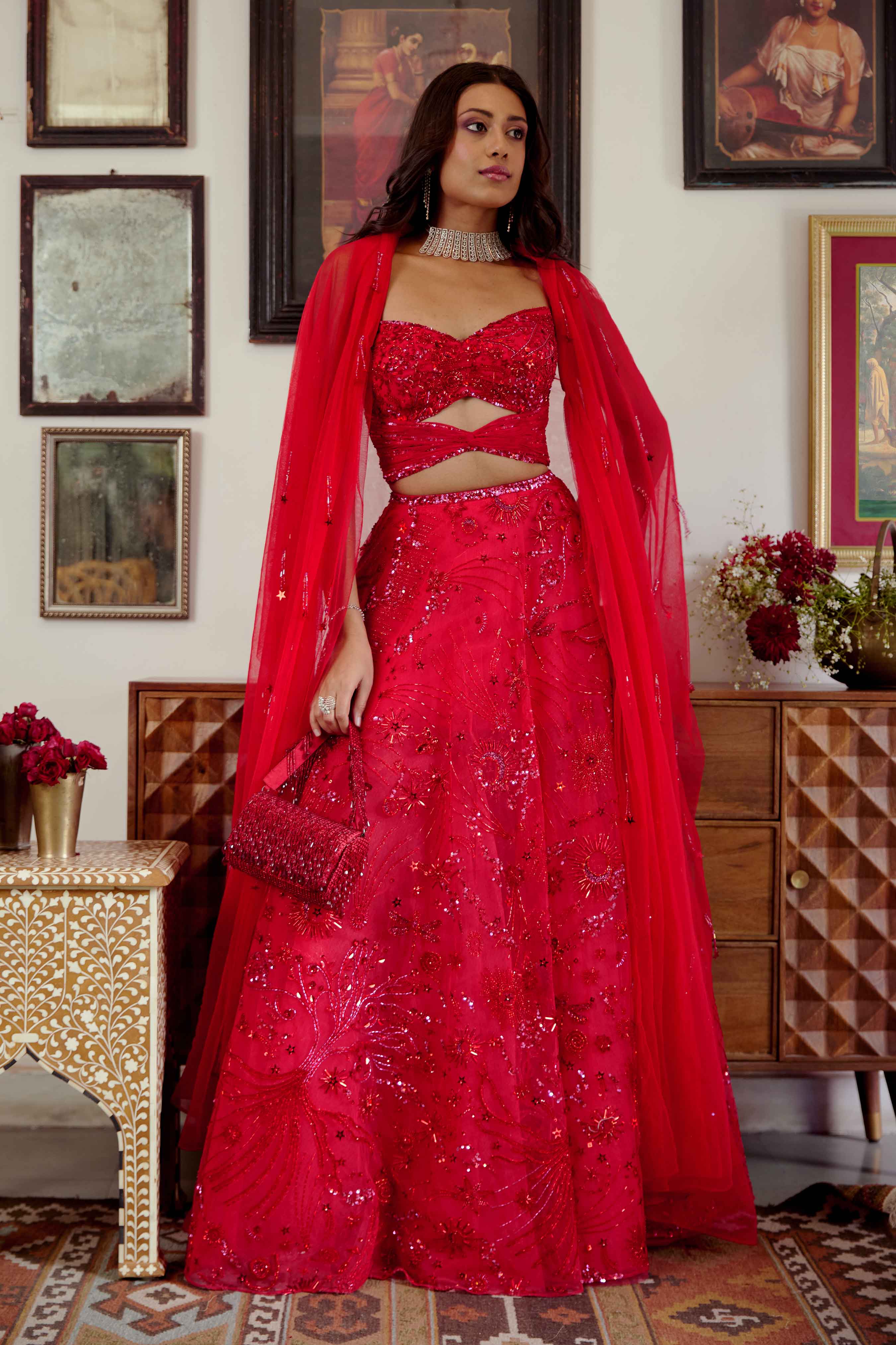 Tia designer lehenga set