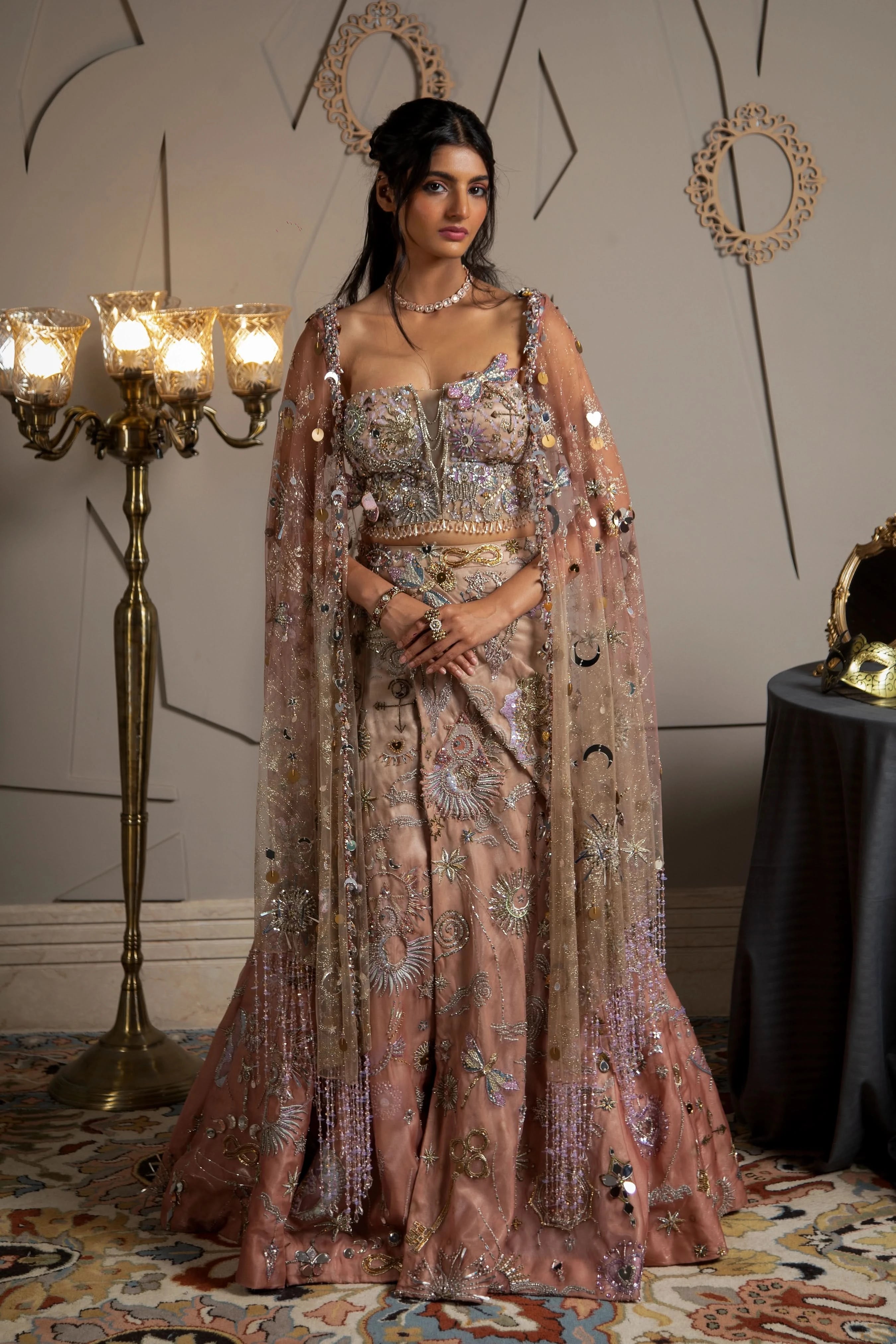 Hand Embroidery Designs For Lehenga