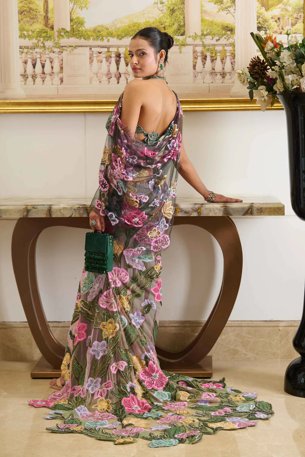 Rydia Saree Drape Dress Online