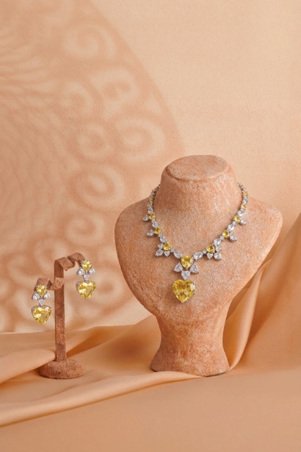 Solis Heart Citrine Set