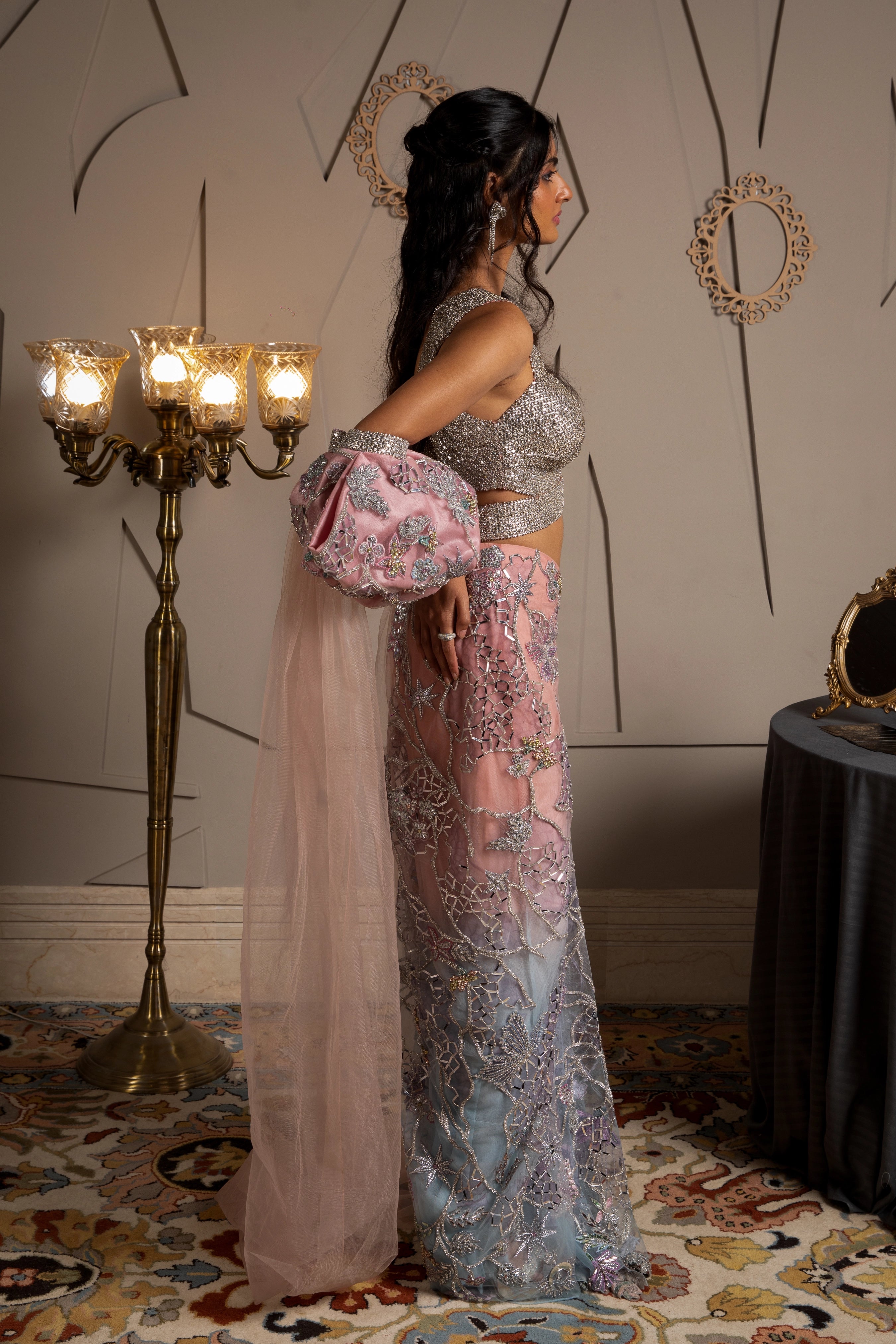 Amrish Semi Stitched Designer Saree