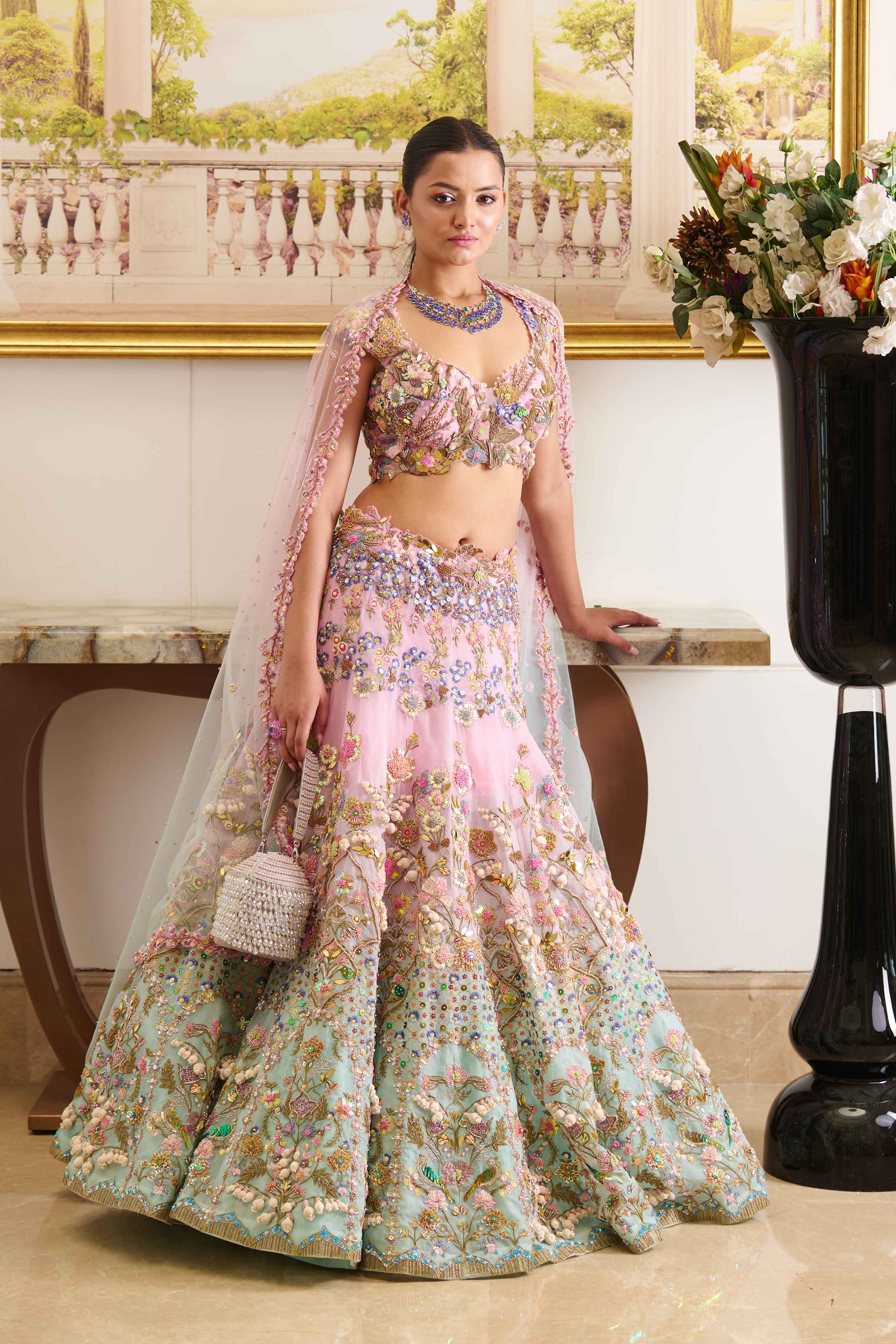 Azura Georgette Lehenga Design