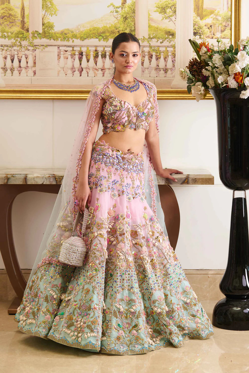 Partywear lehenga set