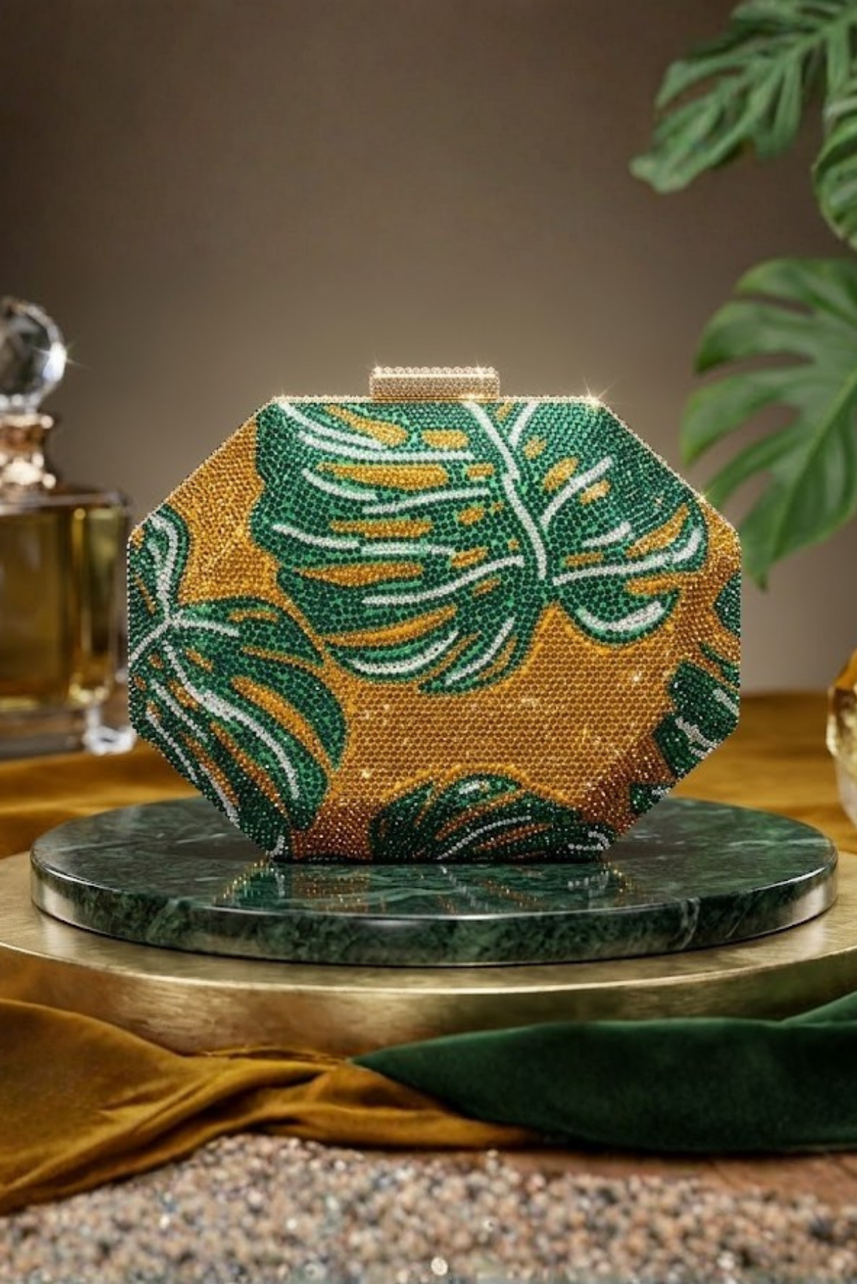 Tropical Luxe Crystal Bag