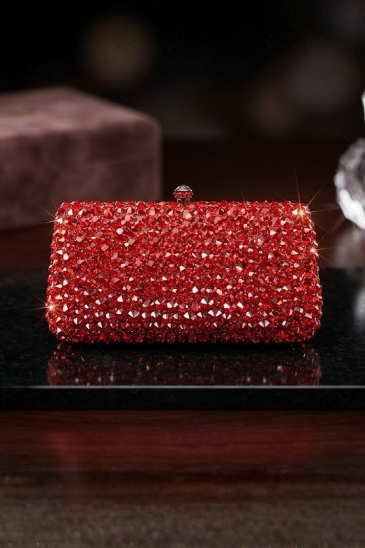 Crimson Stradust Clutch