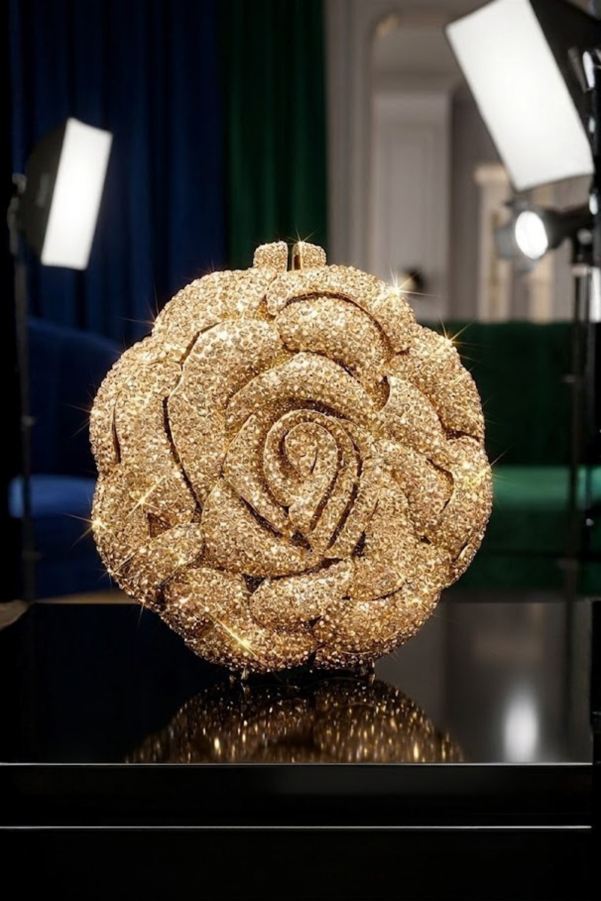 Golden Petal Clutch