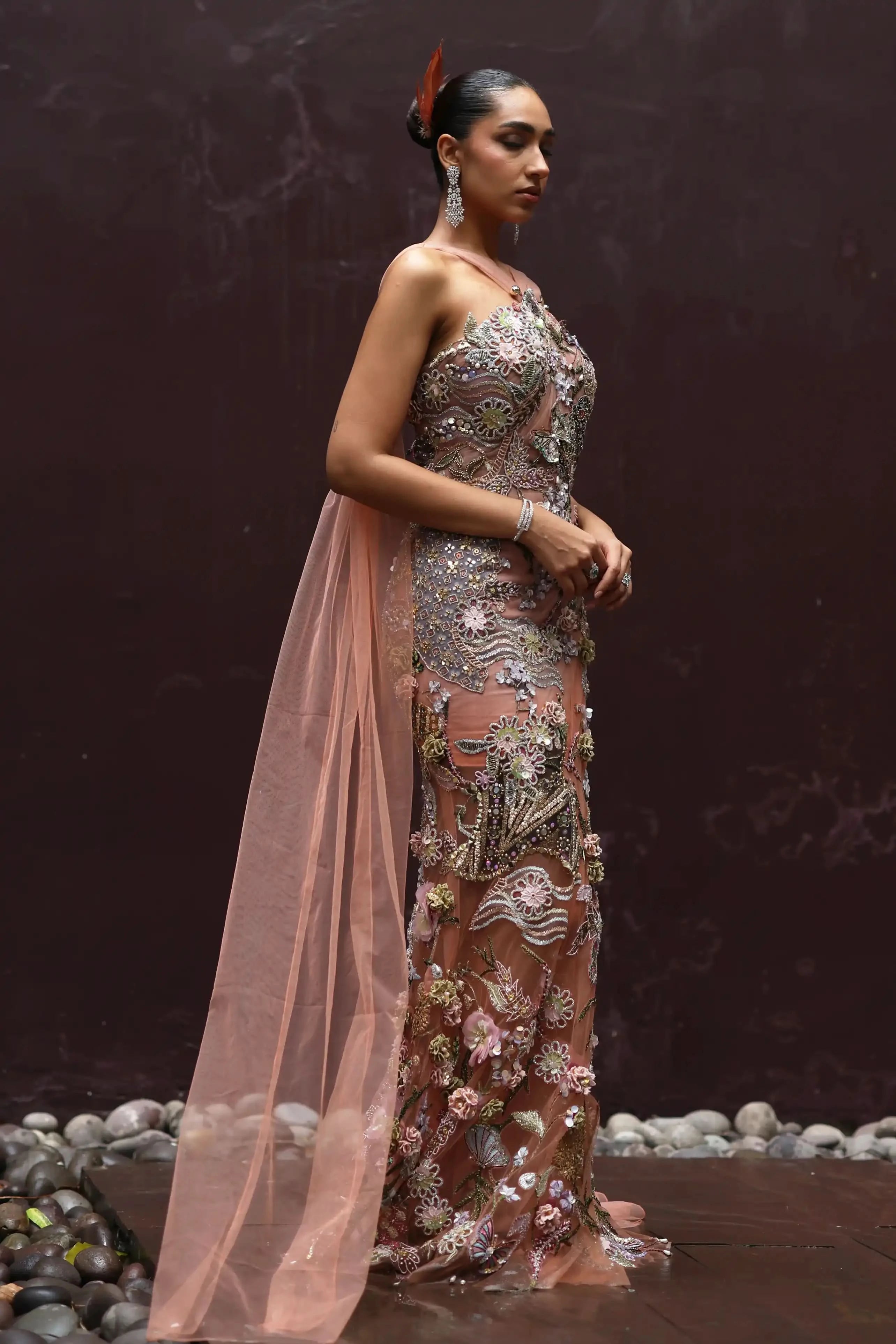 draped dresses for wedding