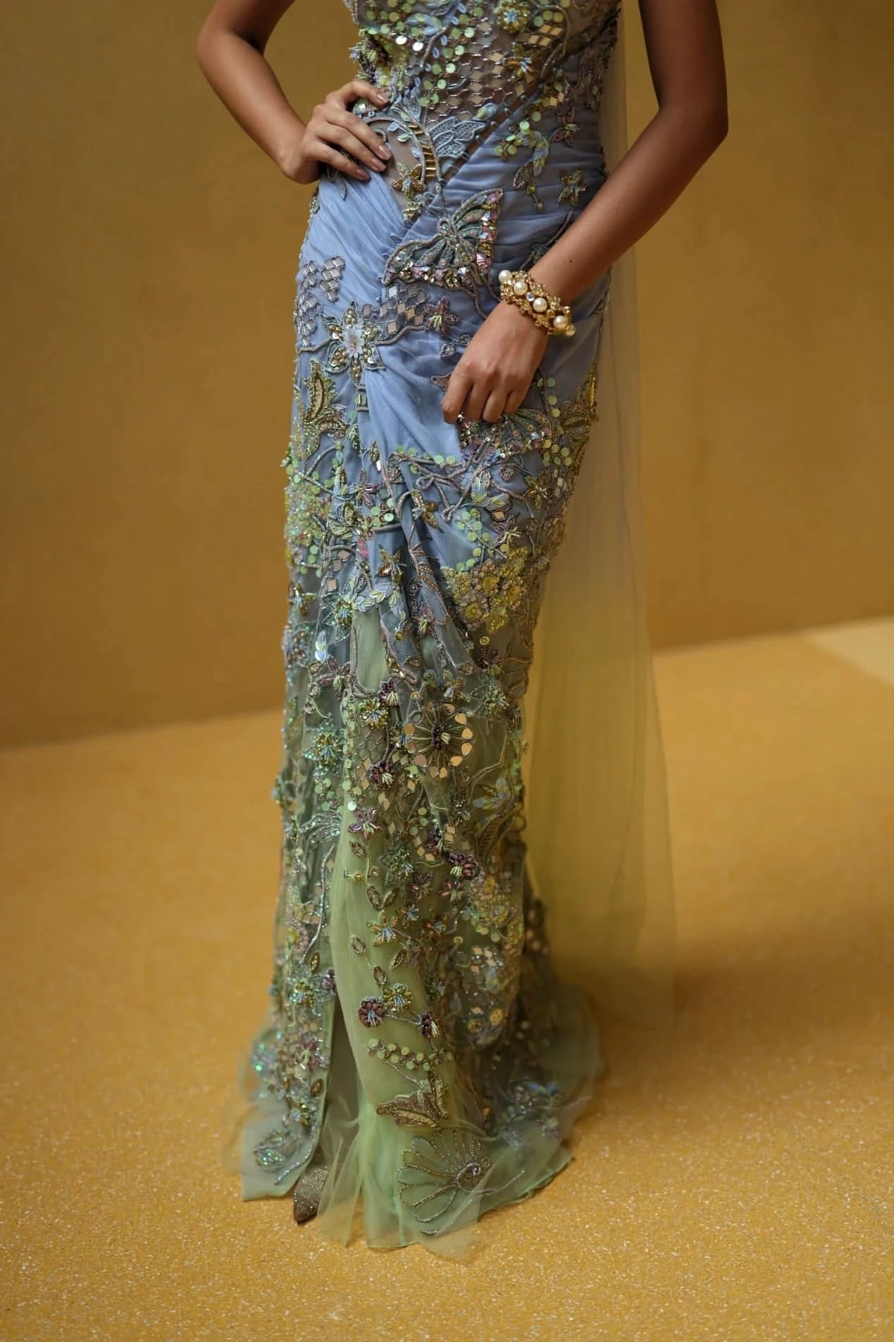 drape dress designer collection