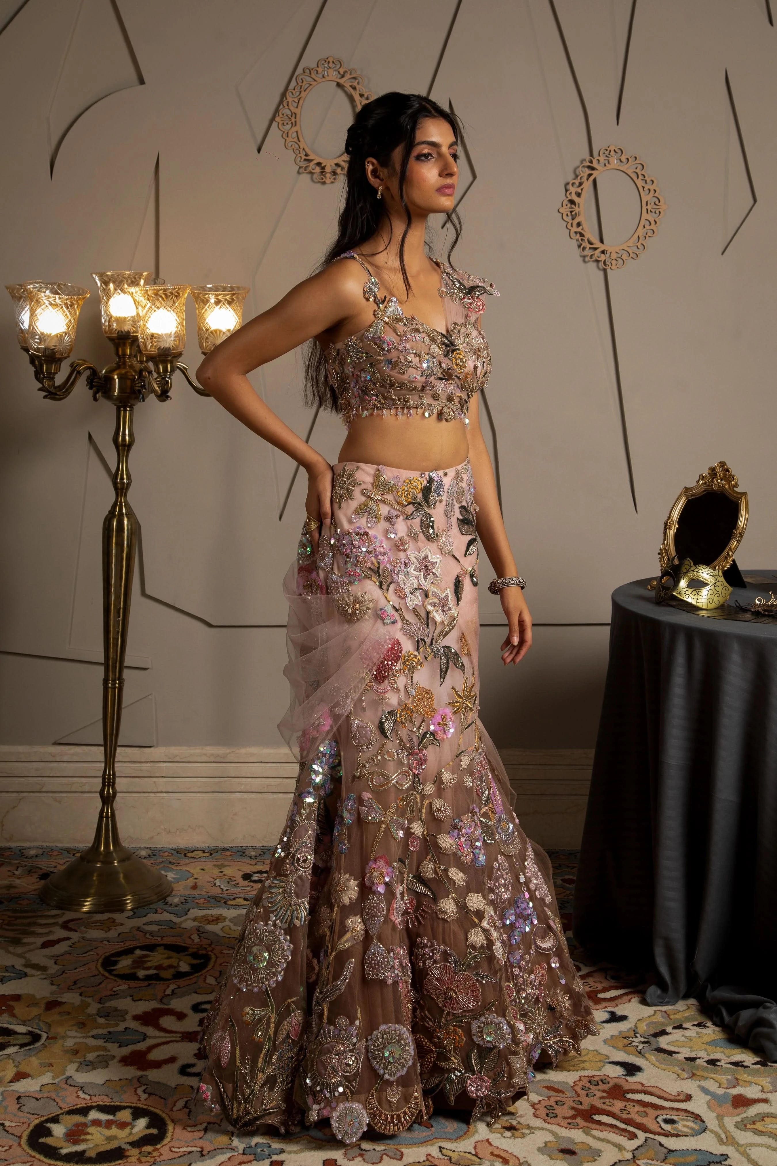 semi stitched lehenga