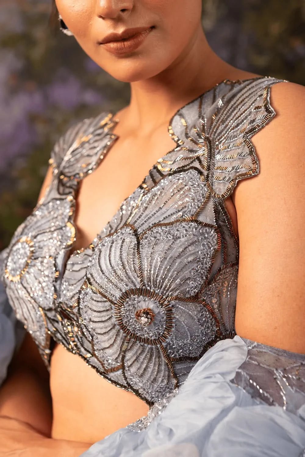 Embroidery Saree Dress