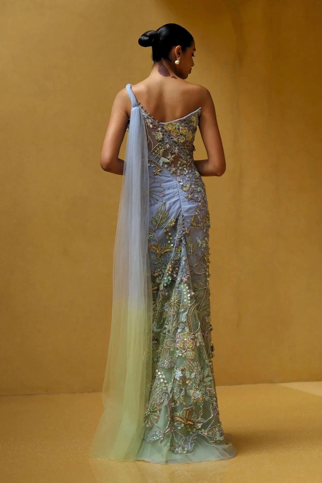 draped saree dress for marriage