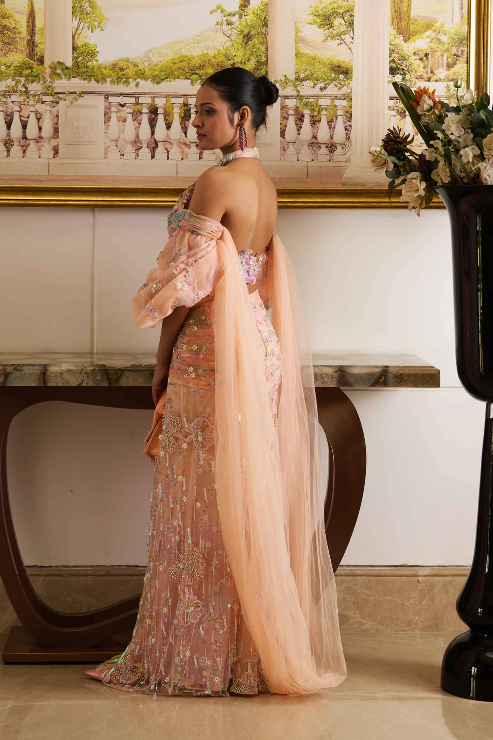 Marissa Saree Drape Dress