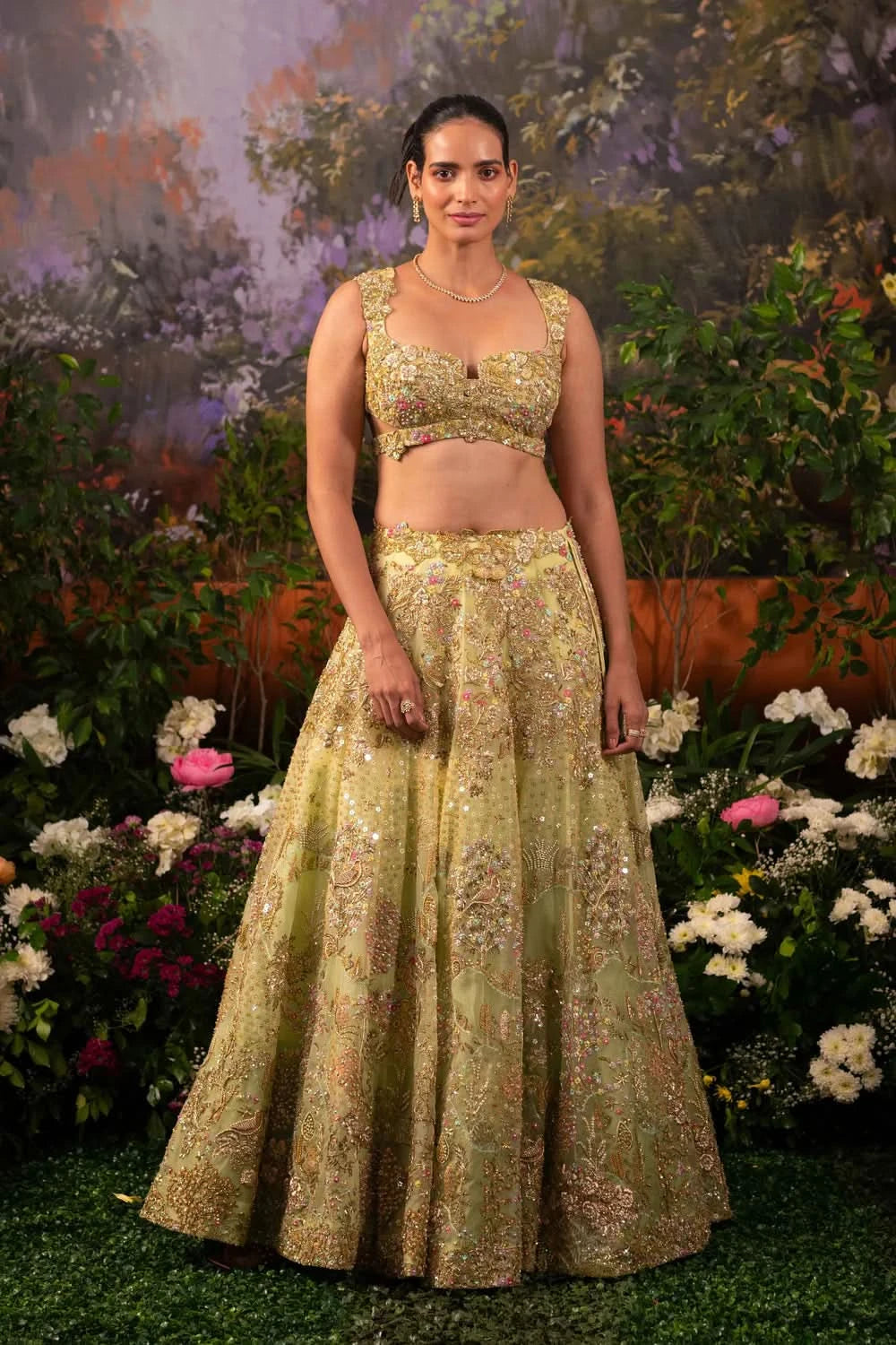 Lehenga Set with Organza Dupatta