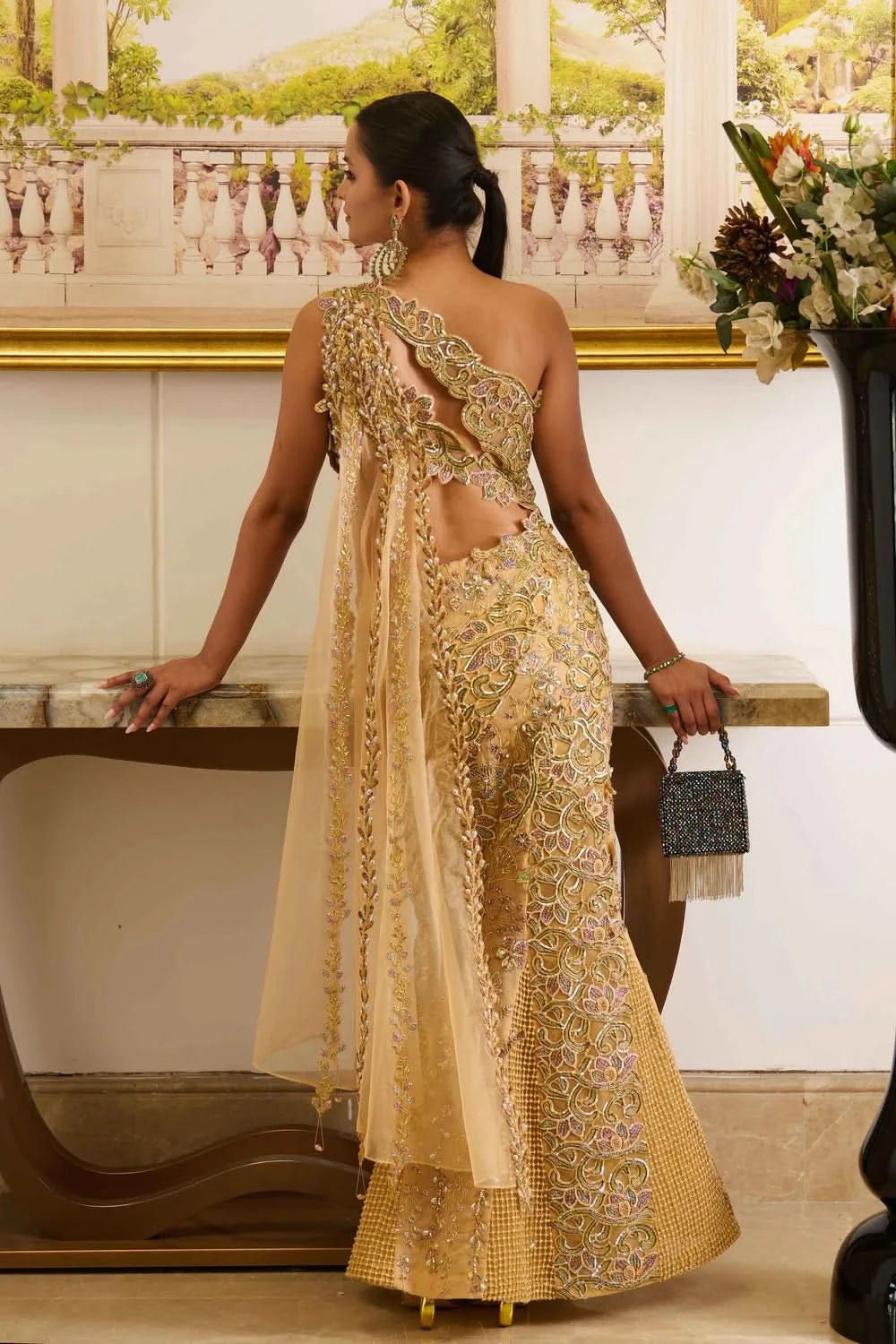 Zyra Drape Dresses for Wedding