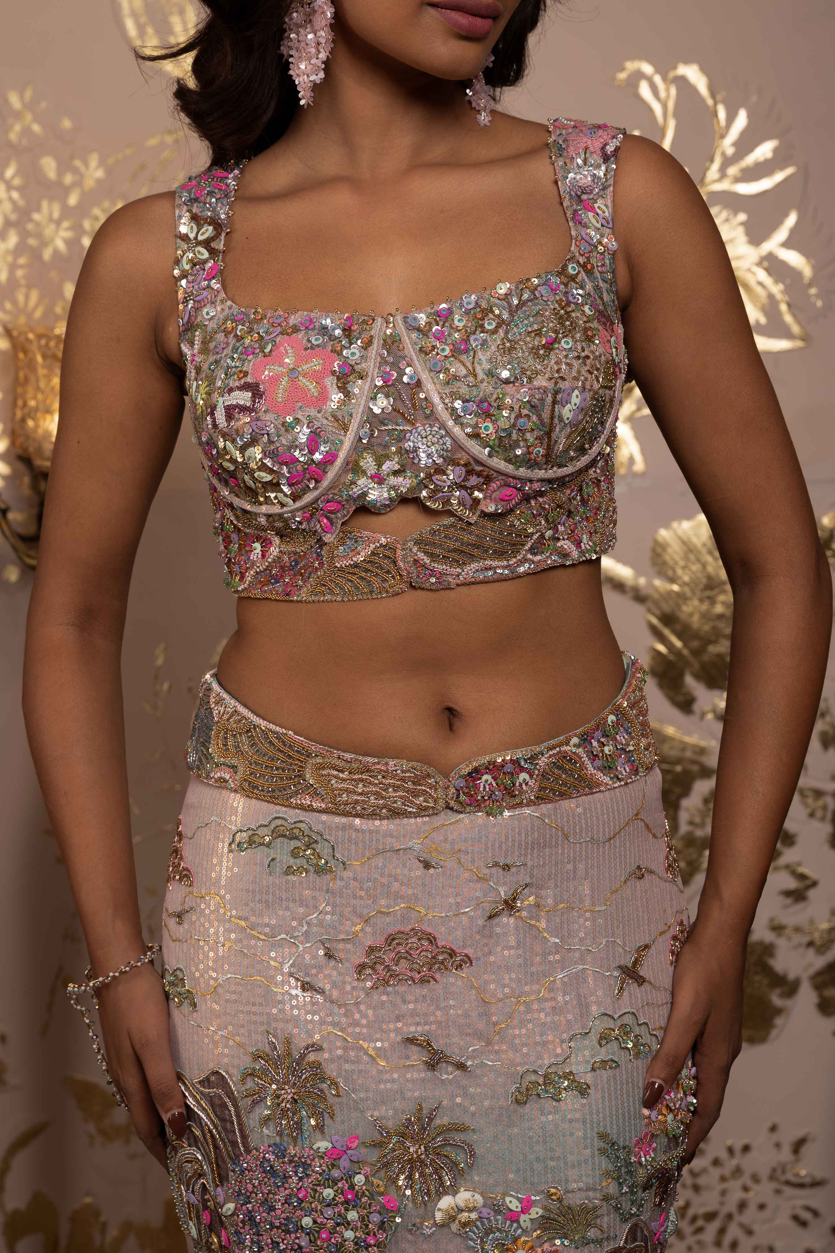 Aranya Mermaid Cut Stylish Lehenga