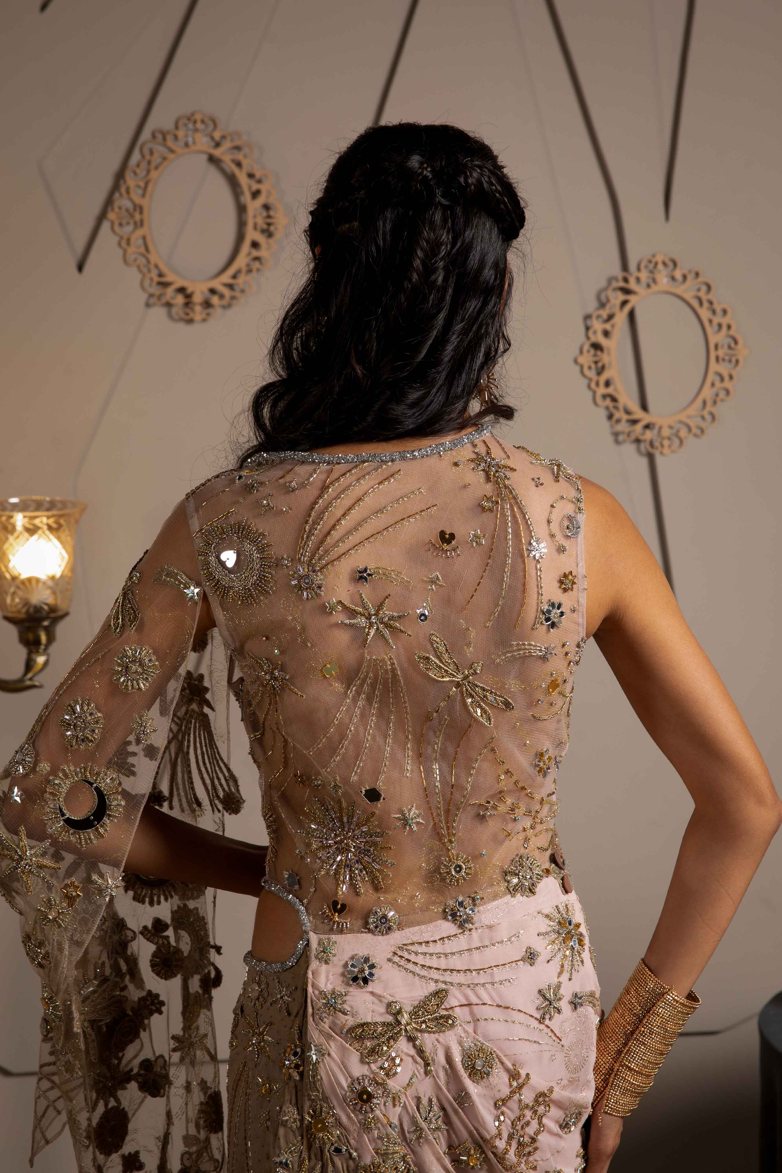 Nysa Kaftan Draped Dress