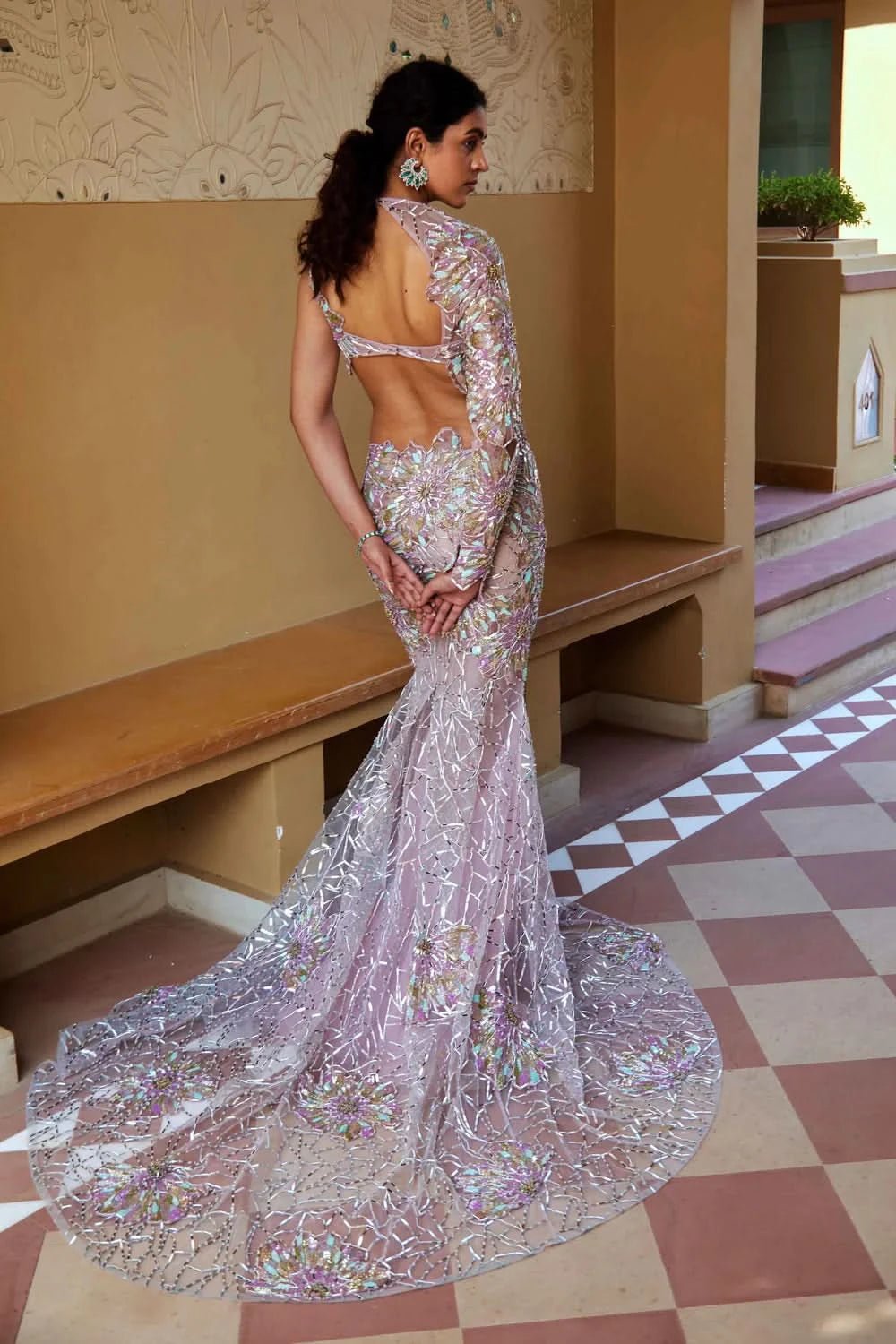 Shop Designer Semi Stitched Saree for Women