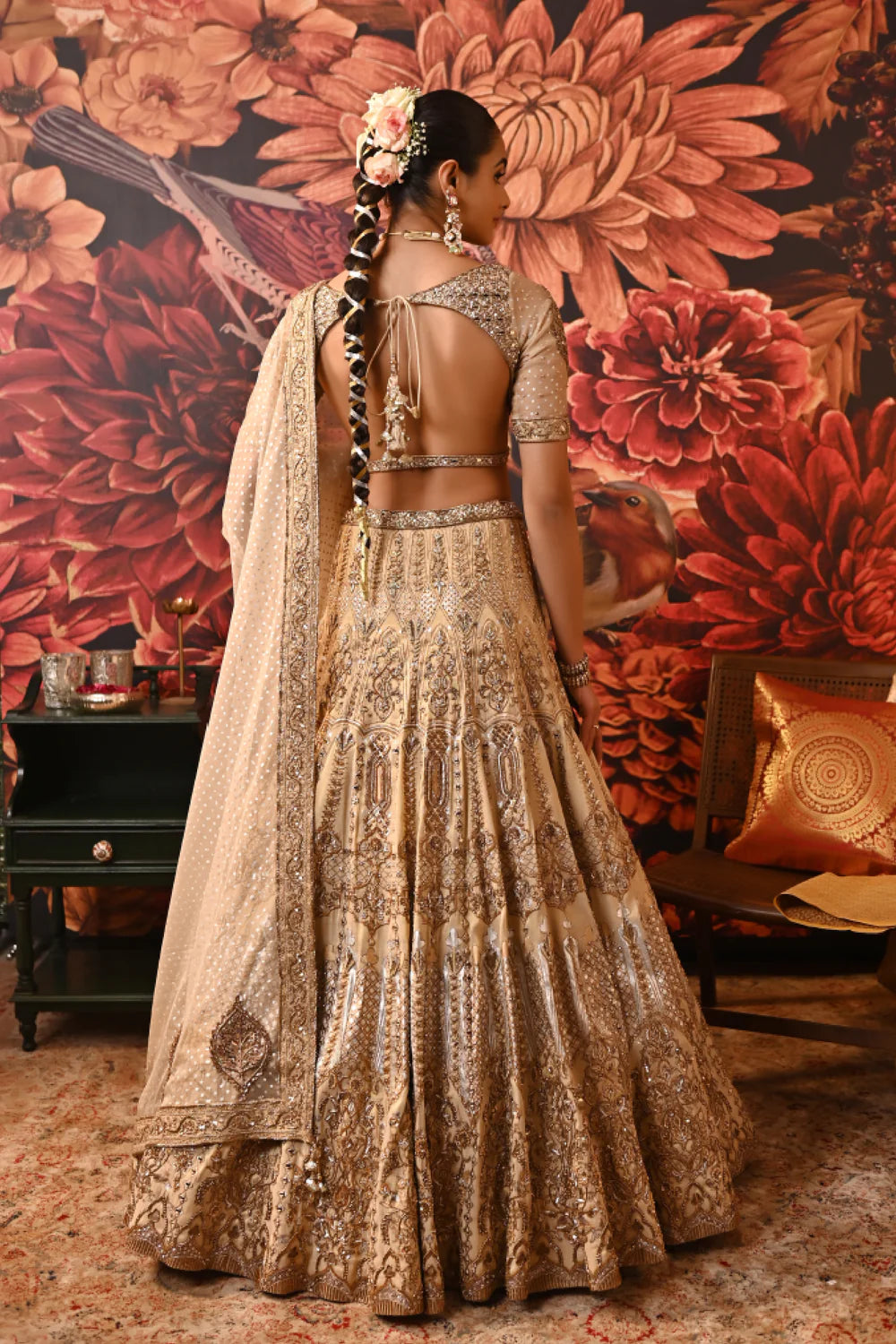 embrodered with designer dupatta