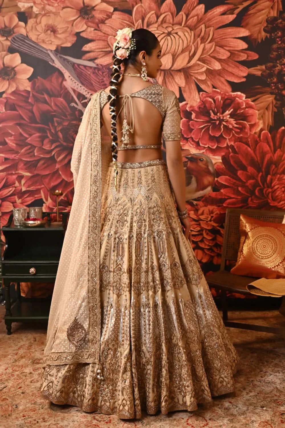 embrodered with designer dupatta