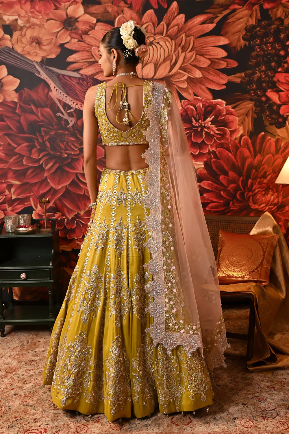 Wedding Lehenga with handcrafted work