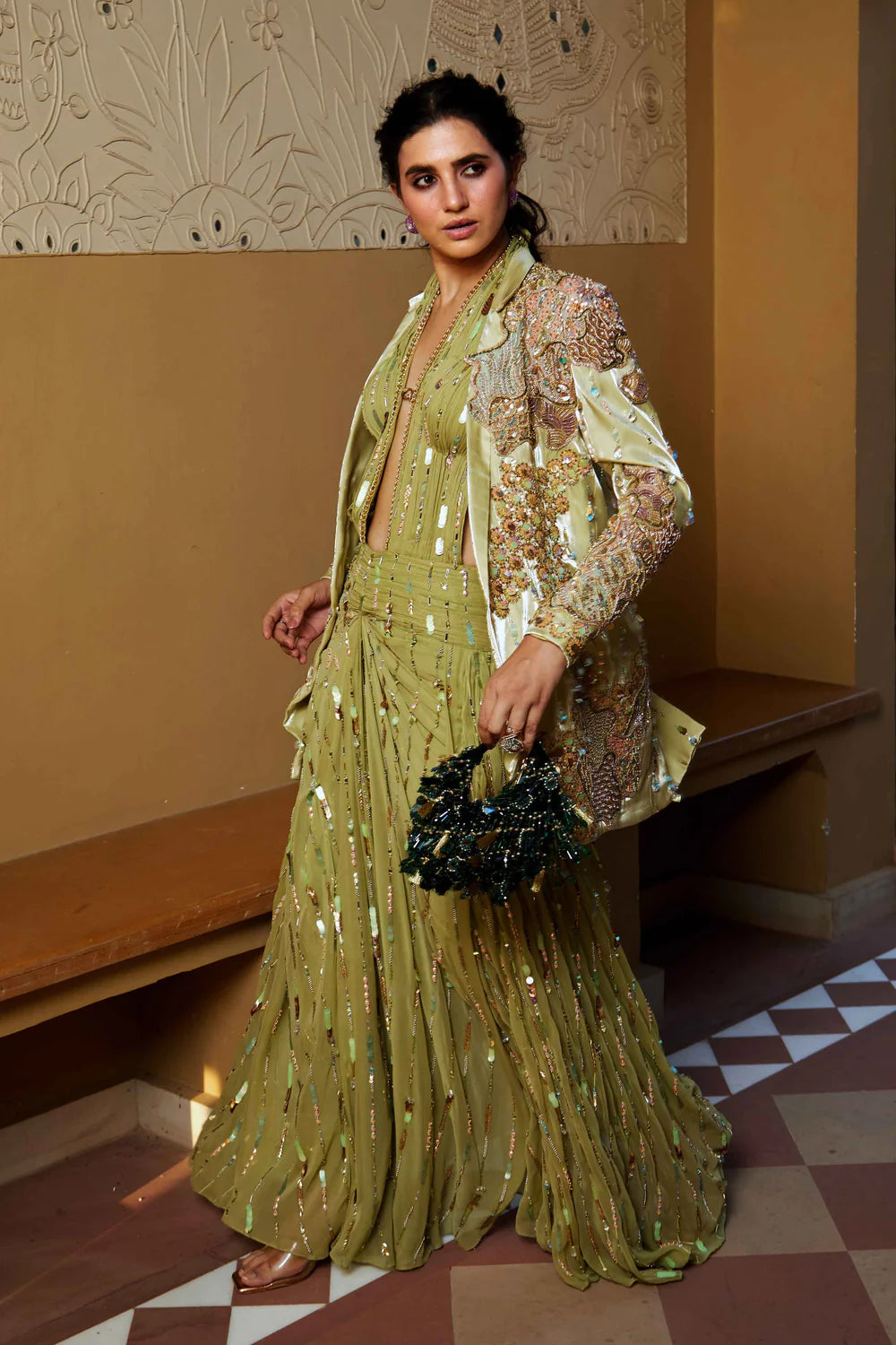 Tarz cord set with Jacket