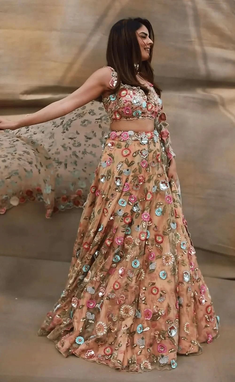 Bahaar Silk Designer lehenga set