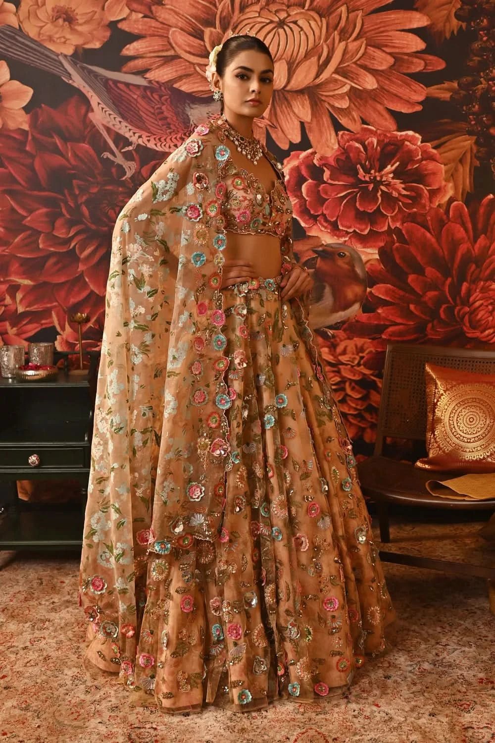 embordered with designer dupatta