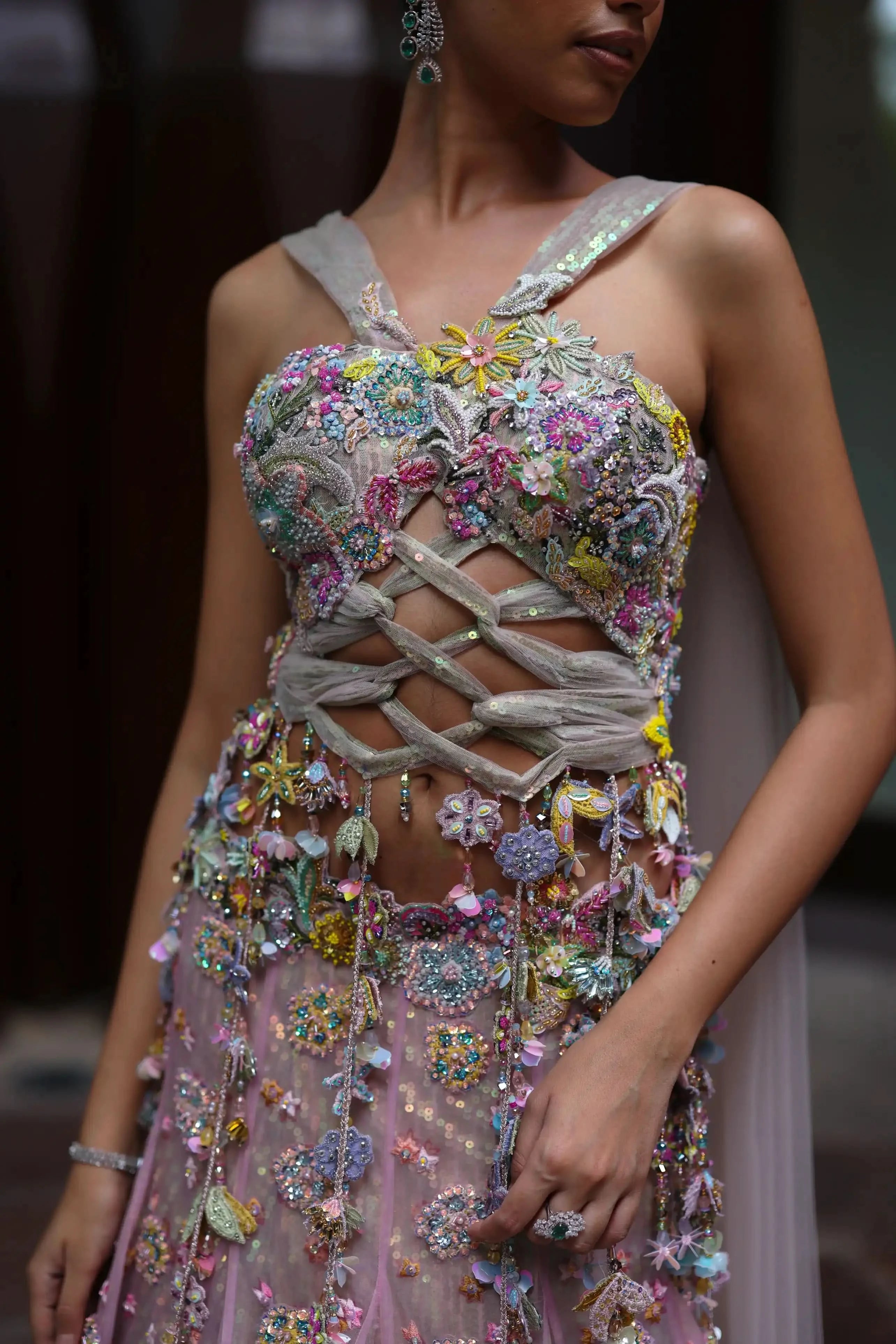 Sora lehenga choli set