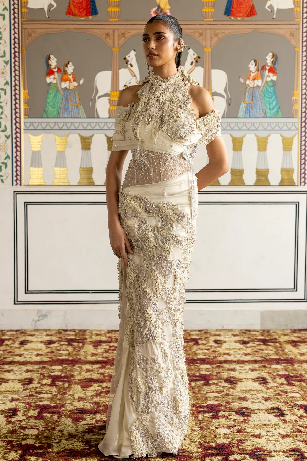 Aizlin Draped Gown