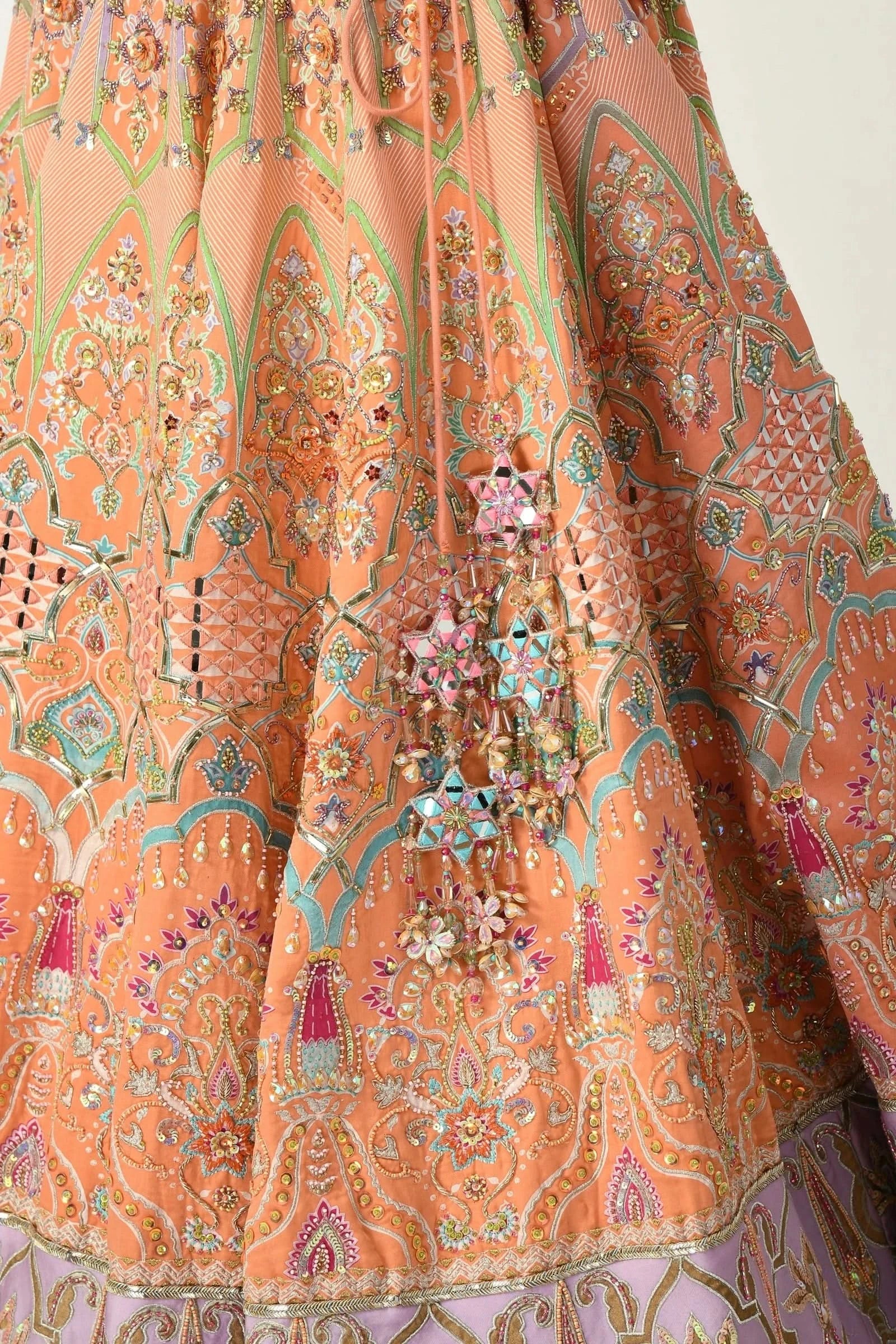 Multicolor mira designer lehenga online