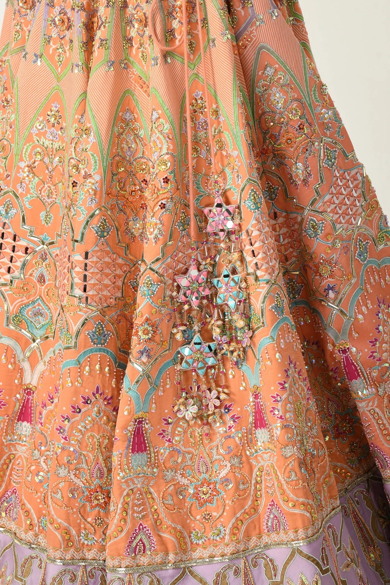 Multicolor mira designer lehenga online