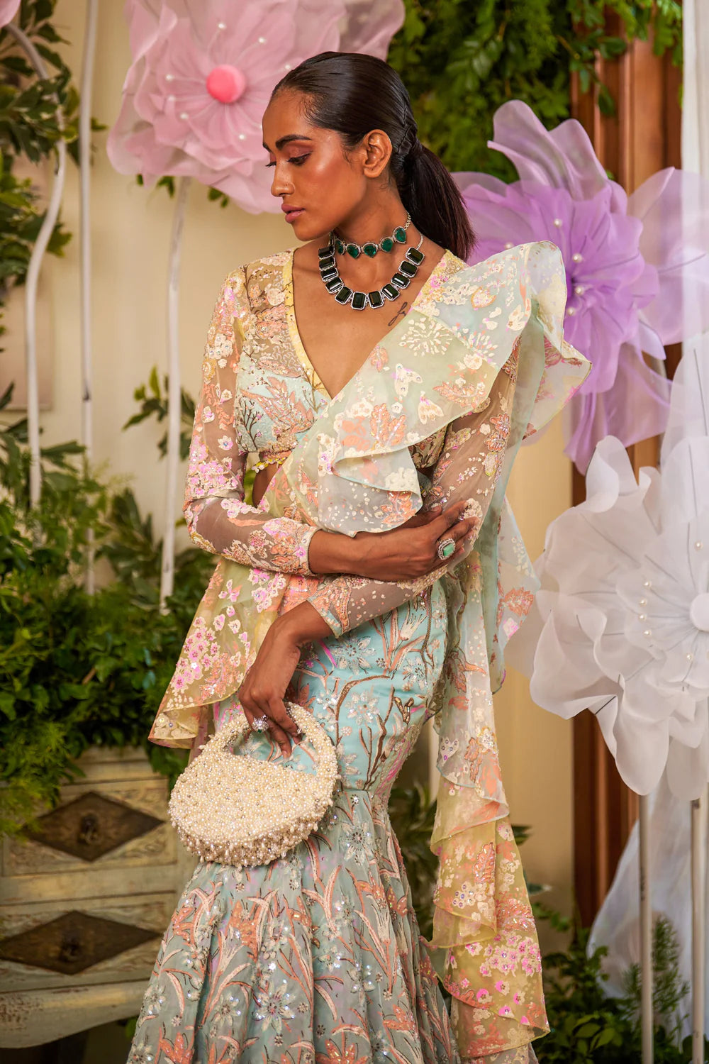 Embroidery Handcrafted Saree