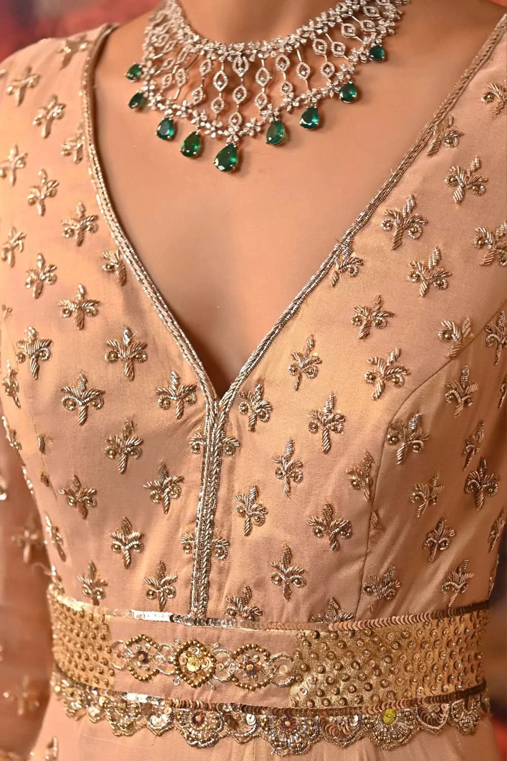 Insha Anarkali Gown dress with full Sleeves