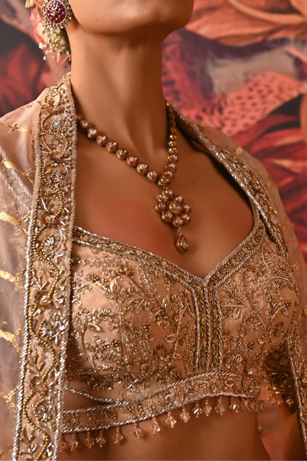 Wedding Lehenga with handcrafted work