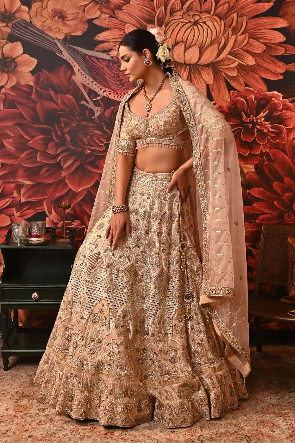Kasiya Motif Lehenga Set
