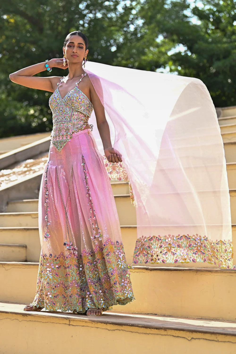 Floral designer co-ord set for women