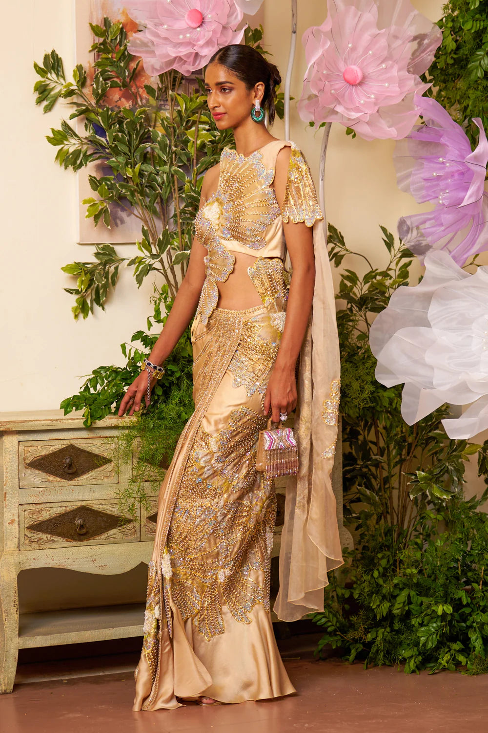 Designer Saree with Embroidery