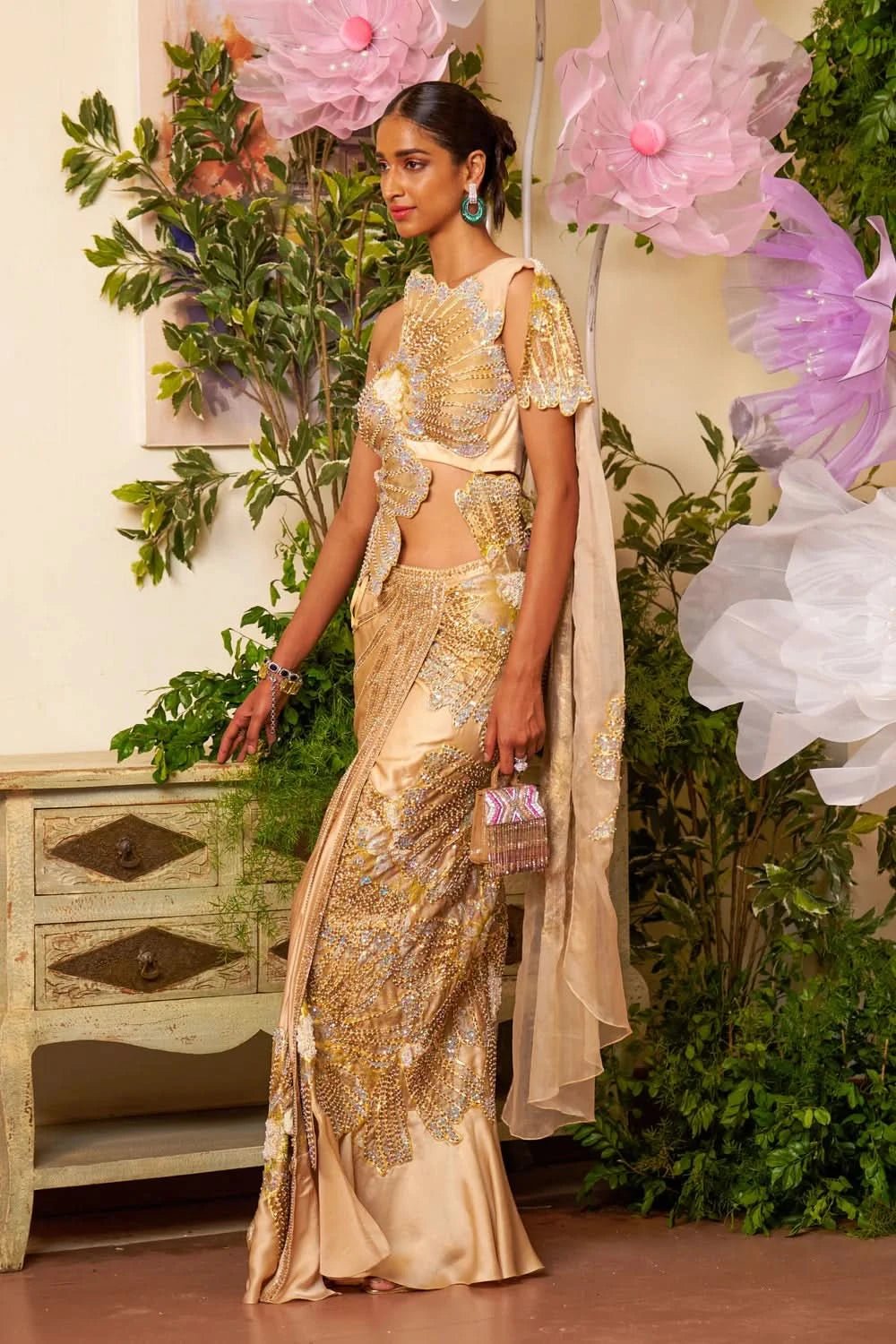 Designer Saree with Embroidery
