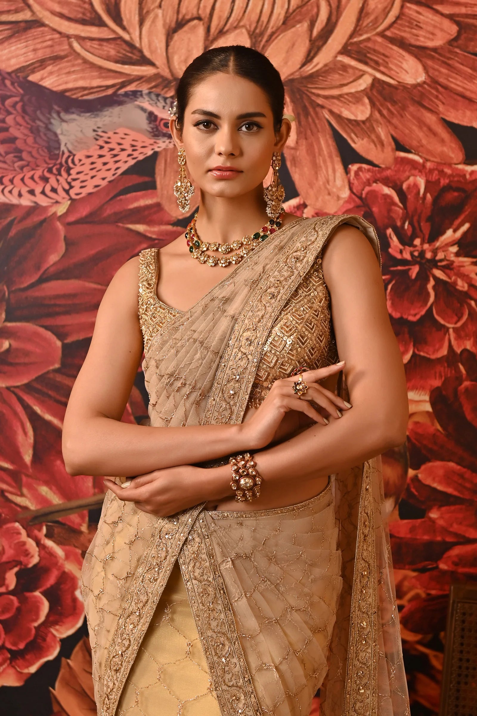 Mayra Wedding Saree with Blouse Designs