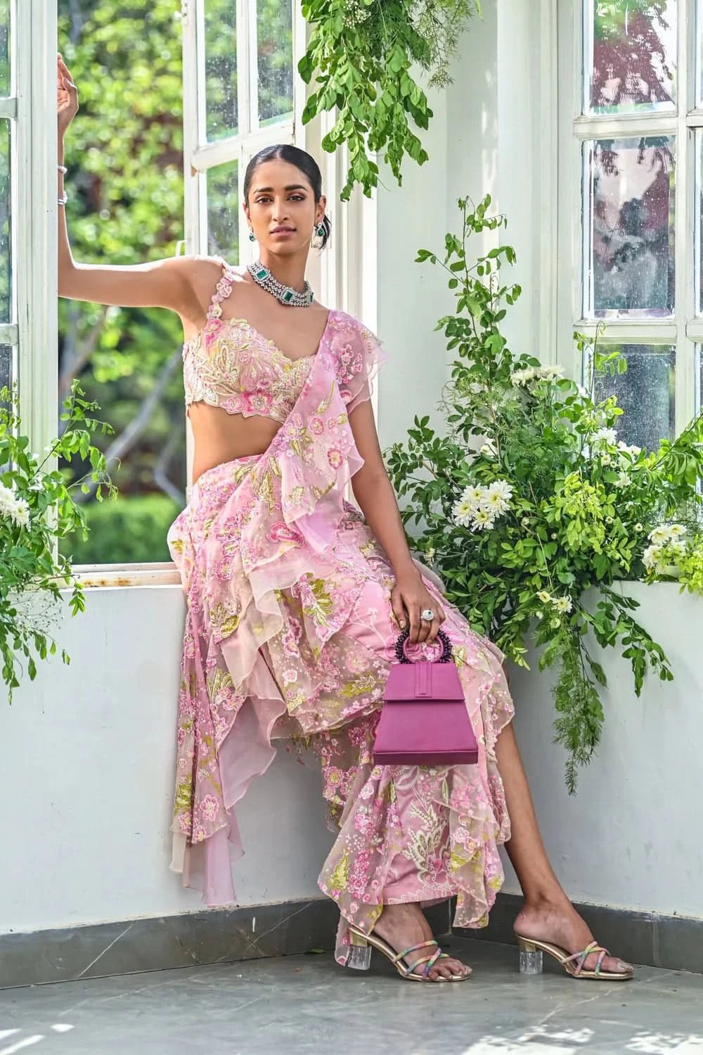 Designer Saree with Embroidery