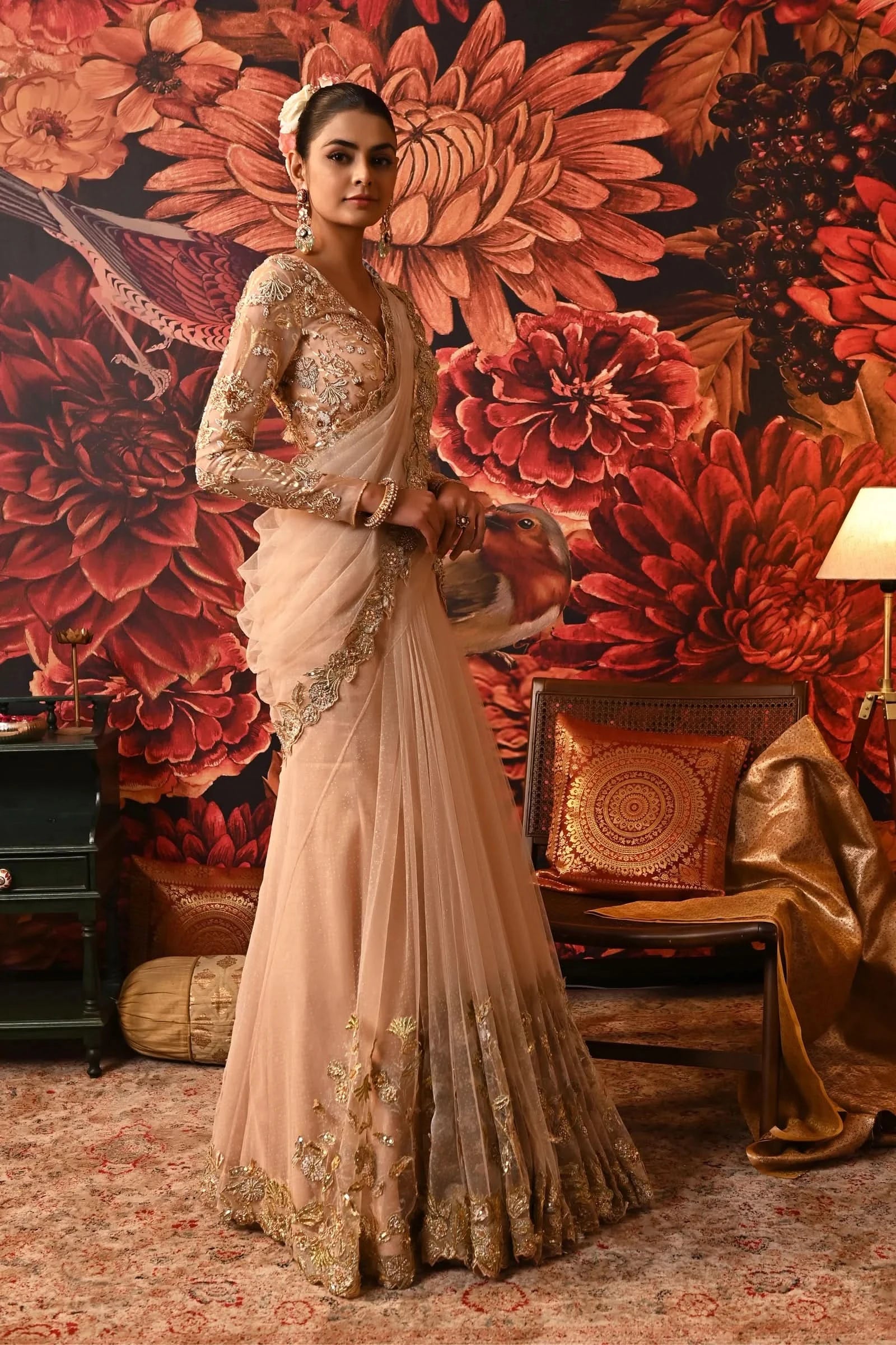 Wedding Saree with Blouse Designs