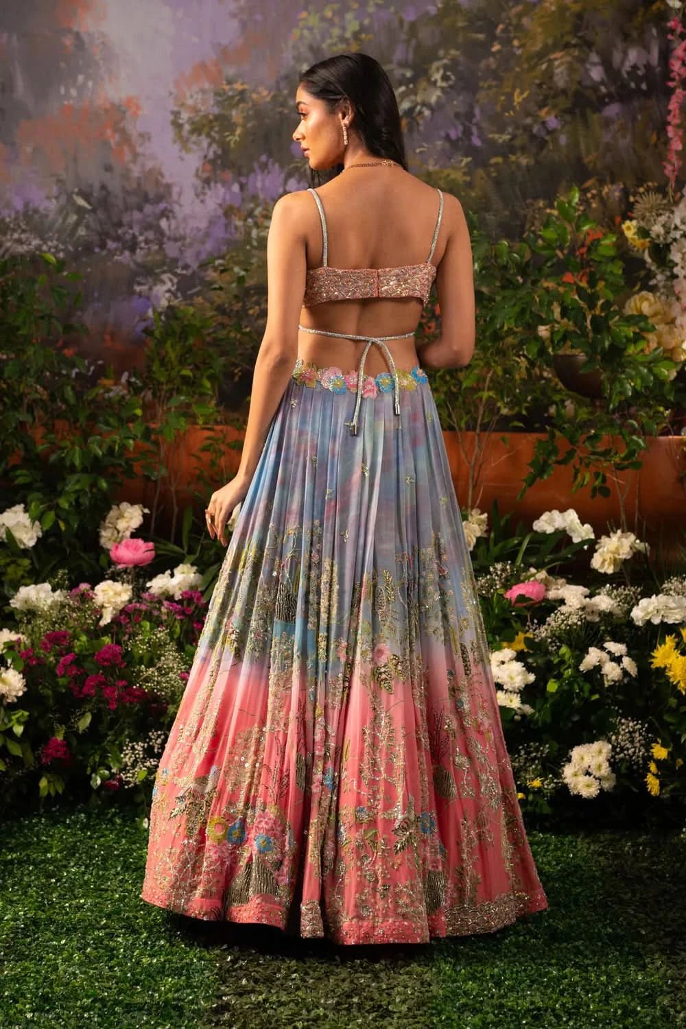 Iris Lehenga Design Set with Butterfly Net dupatta