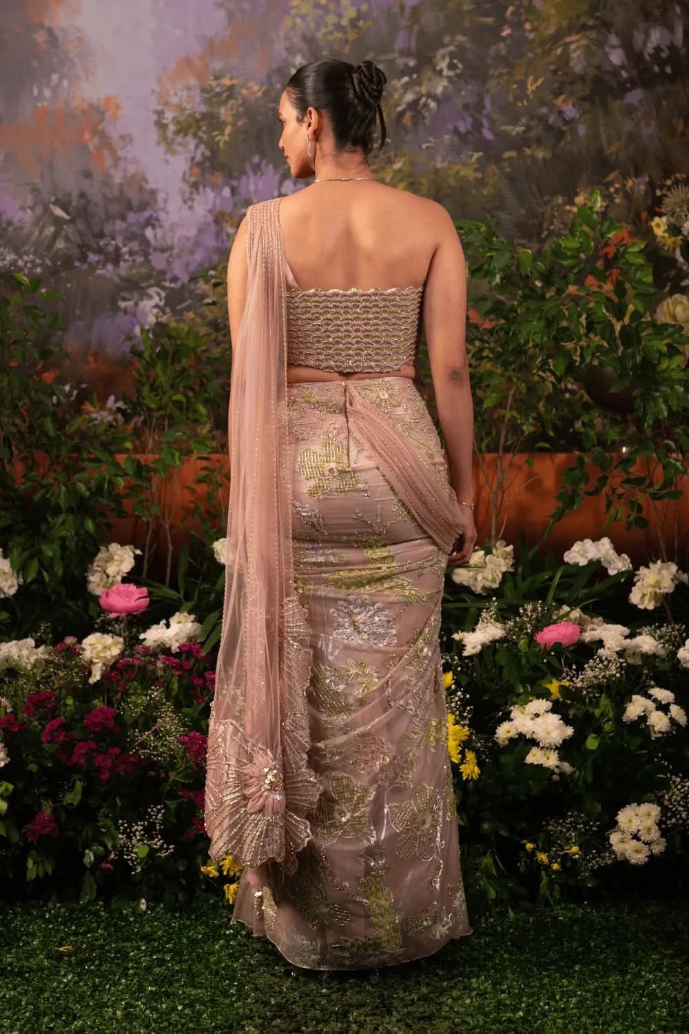 Embroidery Saree Dress
