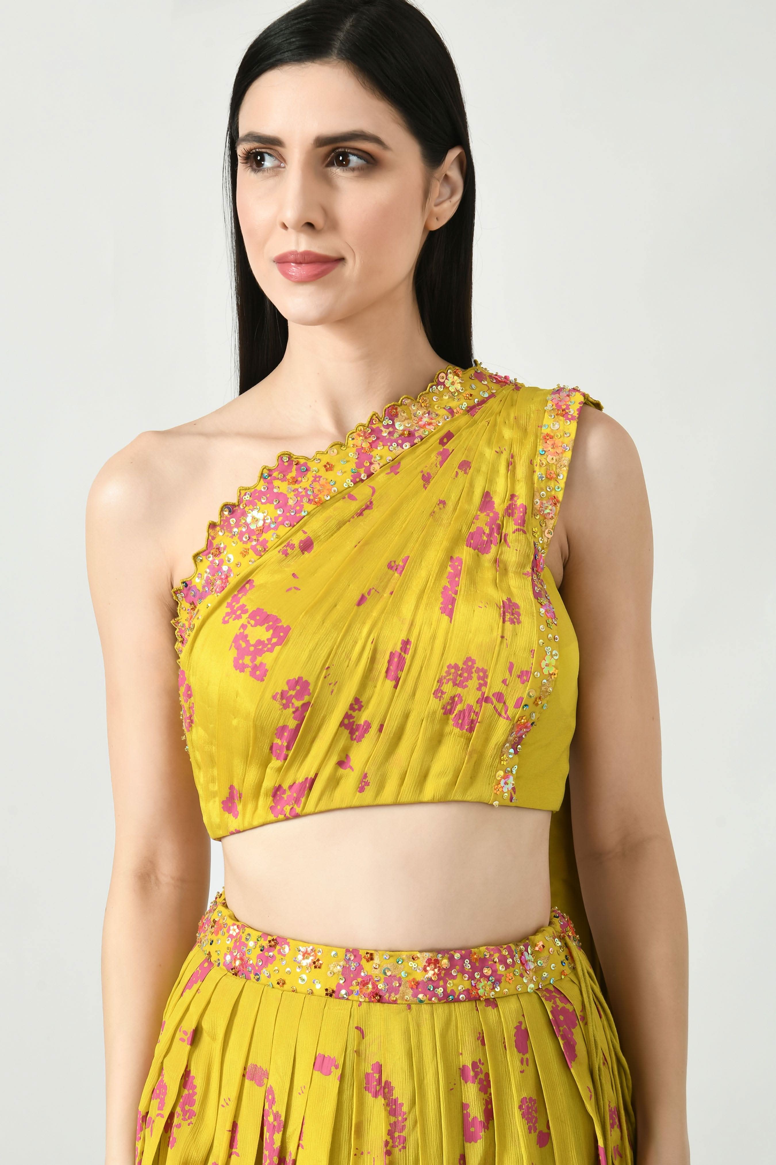 Humaira lehenga with designs pattern choli set
