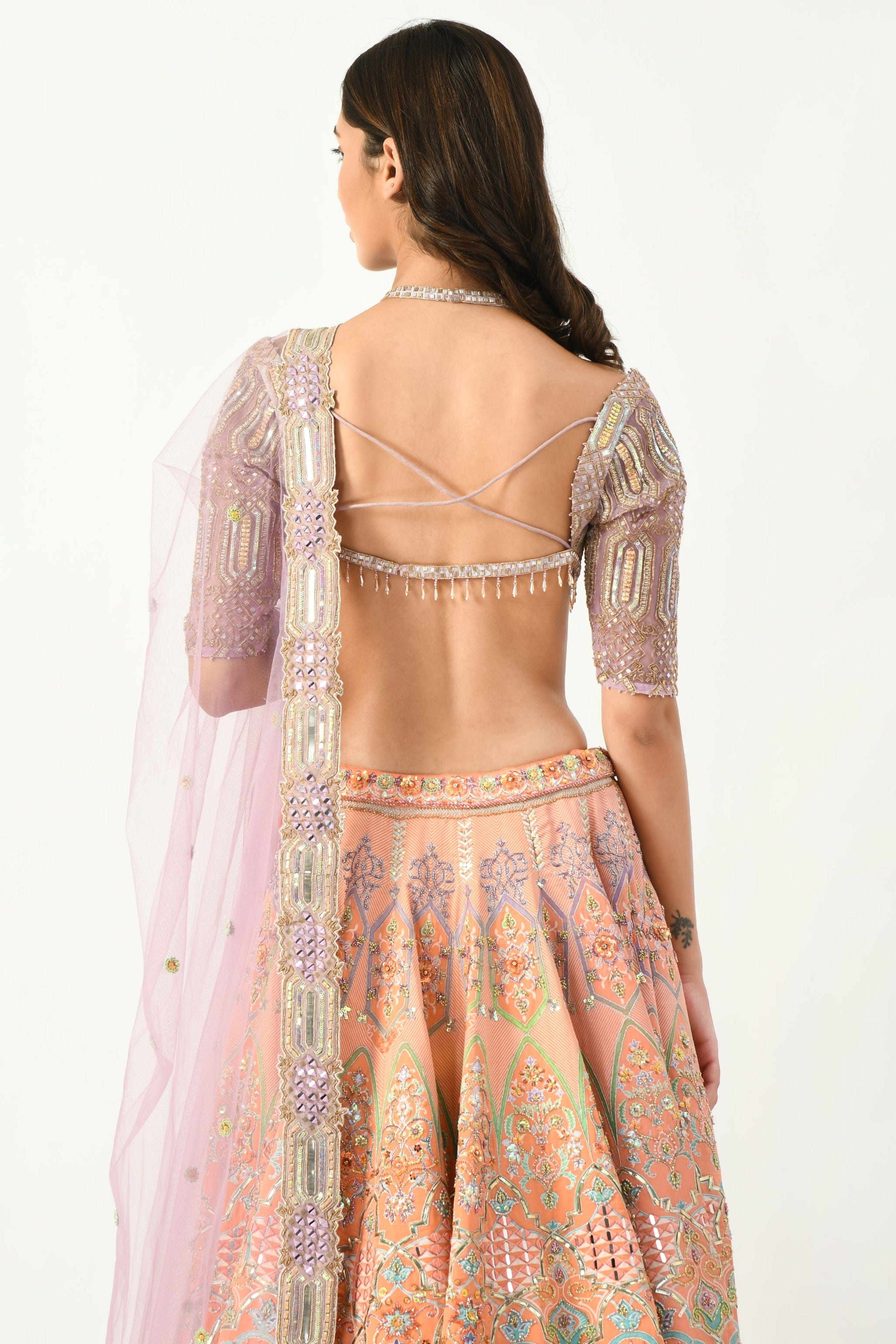 luxury lehenga with blouse designs